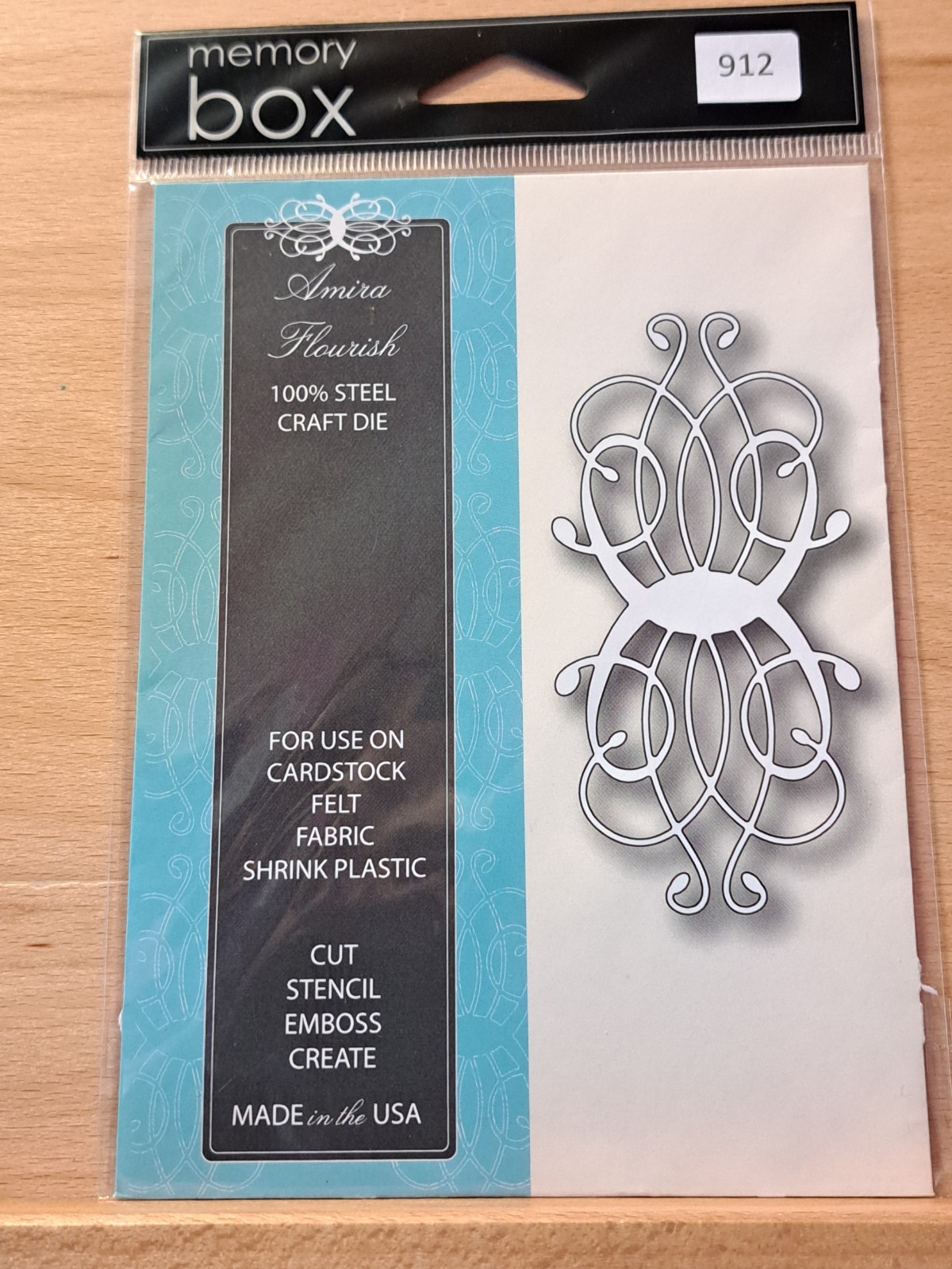 912 Memory Box Amira Flourish Decorative Design Steel Craft Cutting Die