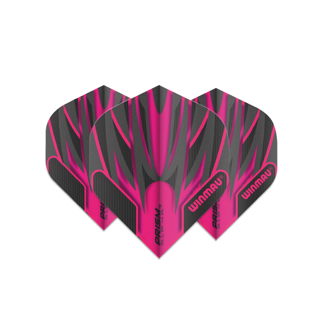 Winmau Prism Alpha Standard Dart Flight - Pink & Grey
