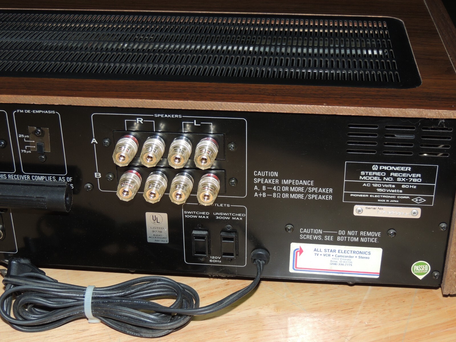 Pioneer SX-850 SA-9500 II SX-737   Binding Post Brand New!   AKE-029 or AKE-026