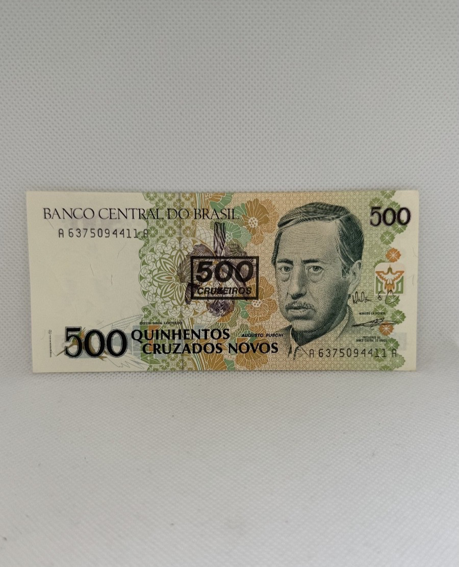Banknote / Brazil / 500 Cruzados 1990-93 / Very Good Condition, VF / P.226