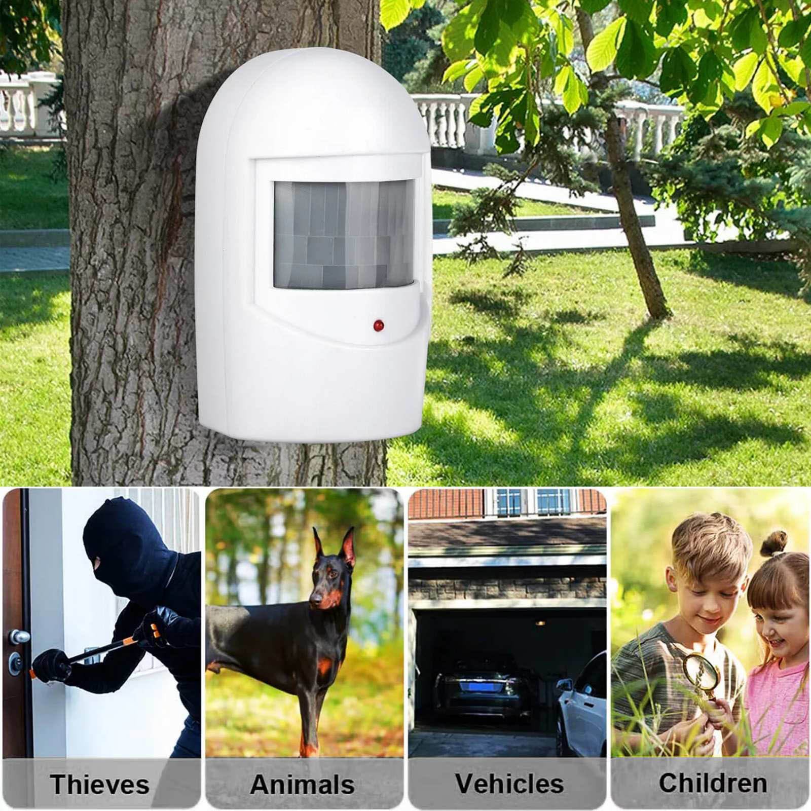 New 45° Infrared Motion Sensor Home Garage Alert Security System