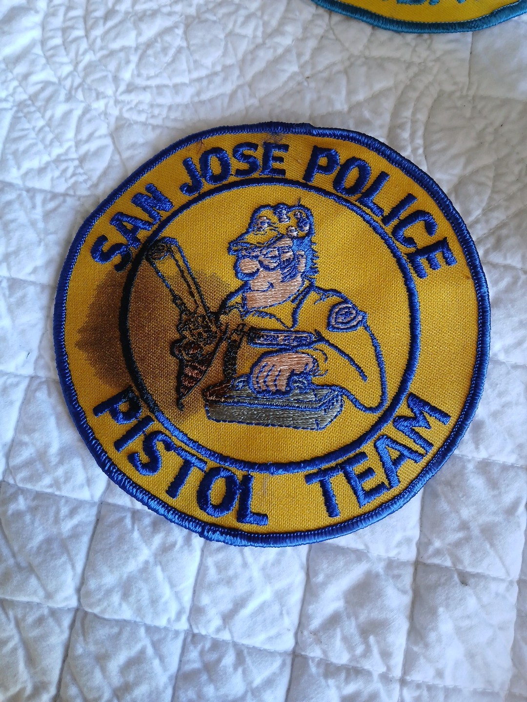 Vintage 70s/80s SAN JOSE POLICE Pistol Team / UNIFORM / JACKET / PATCH 5"