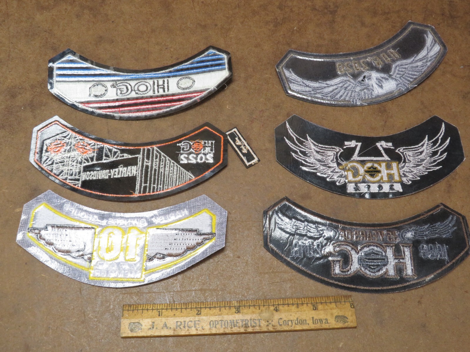 6 NEW Harley Davidson Motorcycle Patch Lot Rocker Eagle HOG Eagle Iron On