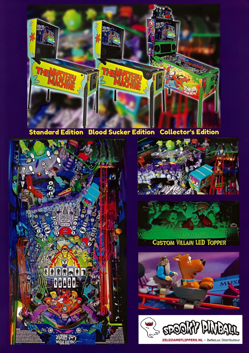 Spooky Scooby Doo Pinball Machine SILICONE / RUBBER Ring Kit
