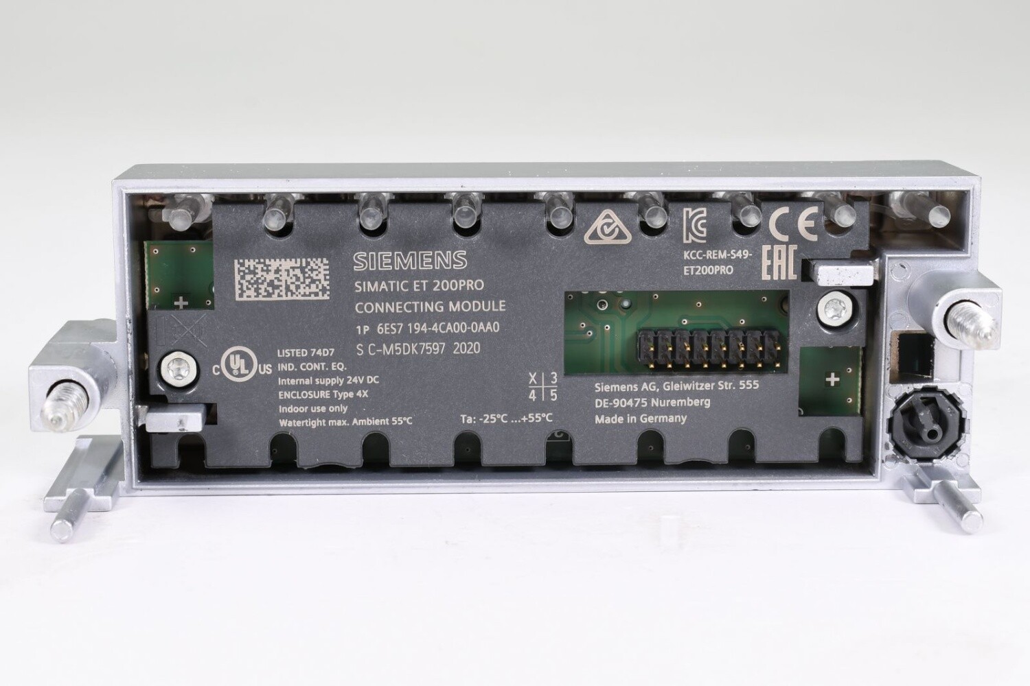 SIEMENS 6ES7194-4CA00-0AA0 + 6ES7145-4FF00-0AB0, Connection + E-module, E02