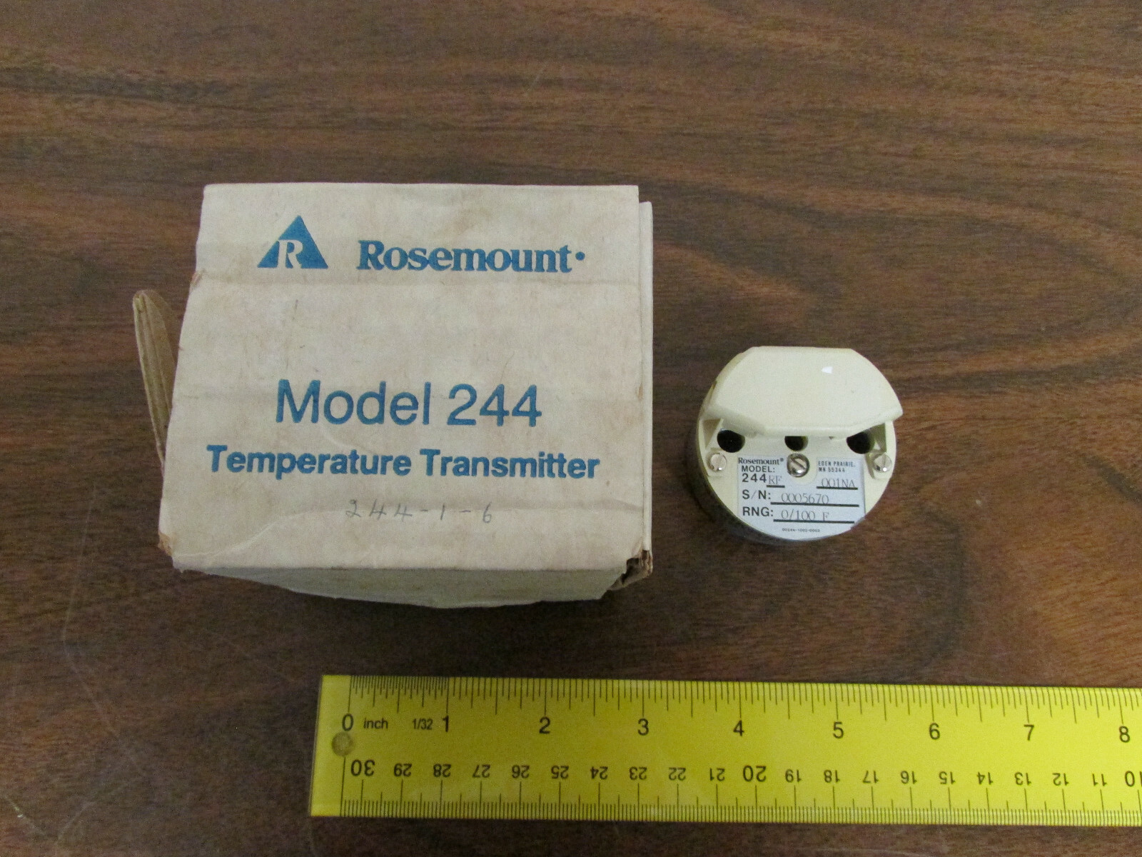 NIB Rosemount Model 244RF Temperature Transmitter. 100-Ohm Pt Rated 4-20mA