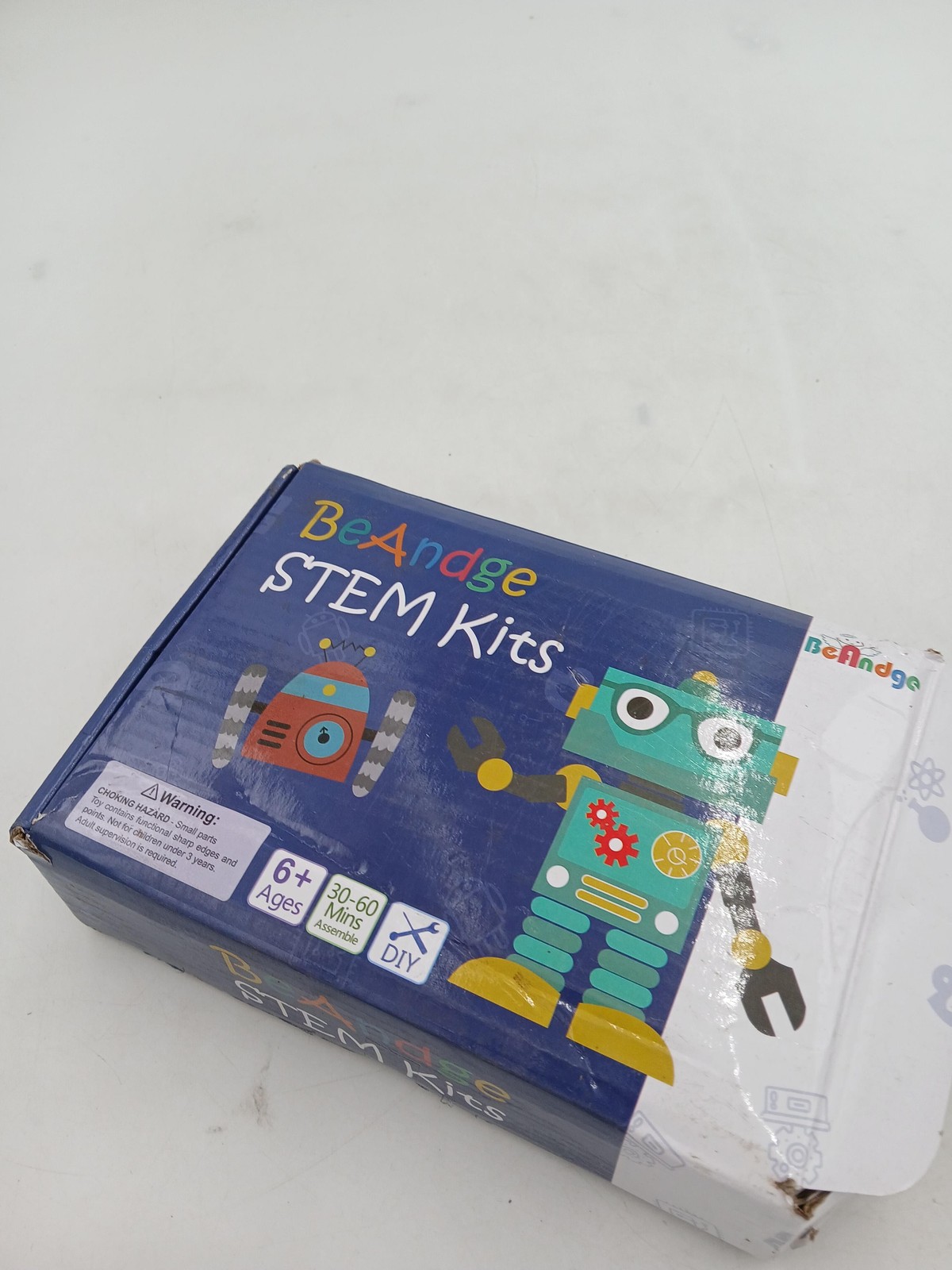 BeAndge STEM Wind Powered Car Kit Kids Science Toy Ages 6+ DIY Box Wear