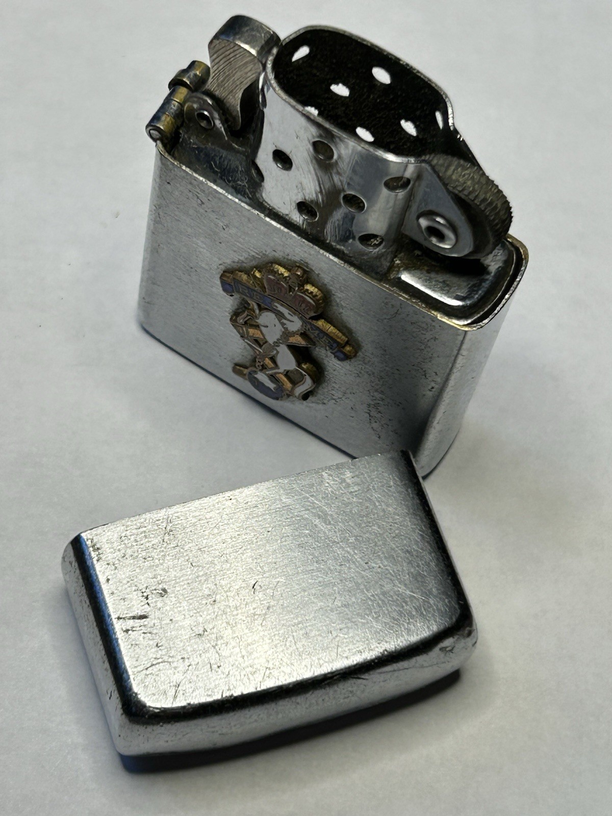 Vtg British REME WW2 Clean Cut Lighter Dragon MFG