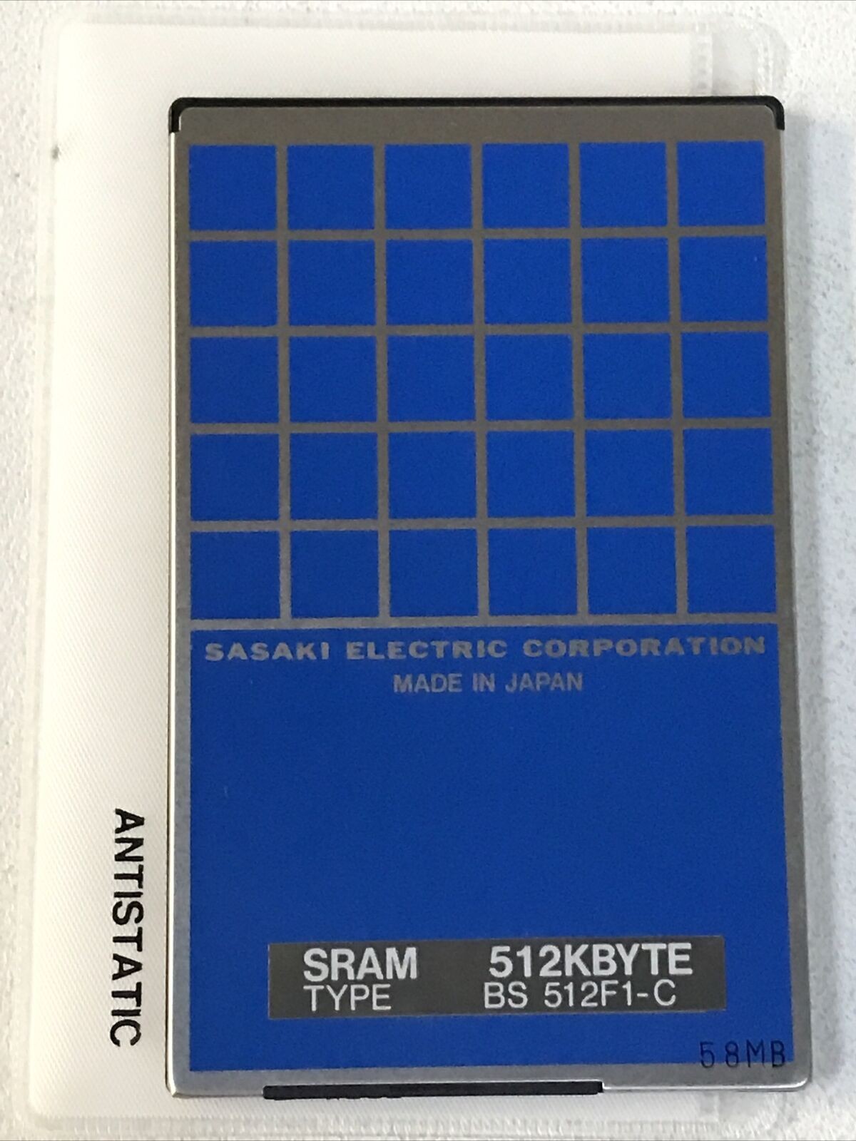 Patlite BS 512F1-C-3237 Memory Card 512 KBYTE SRAM BS512F1C3237