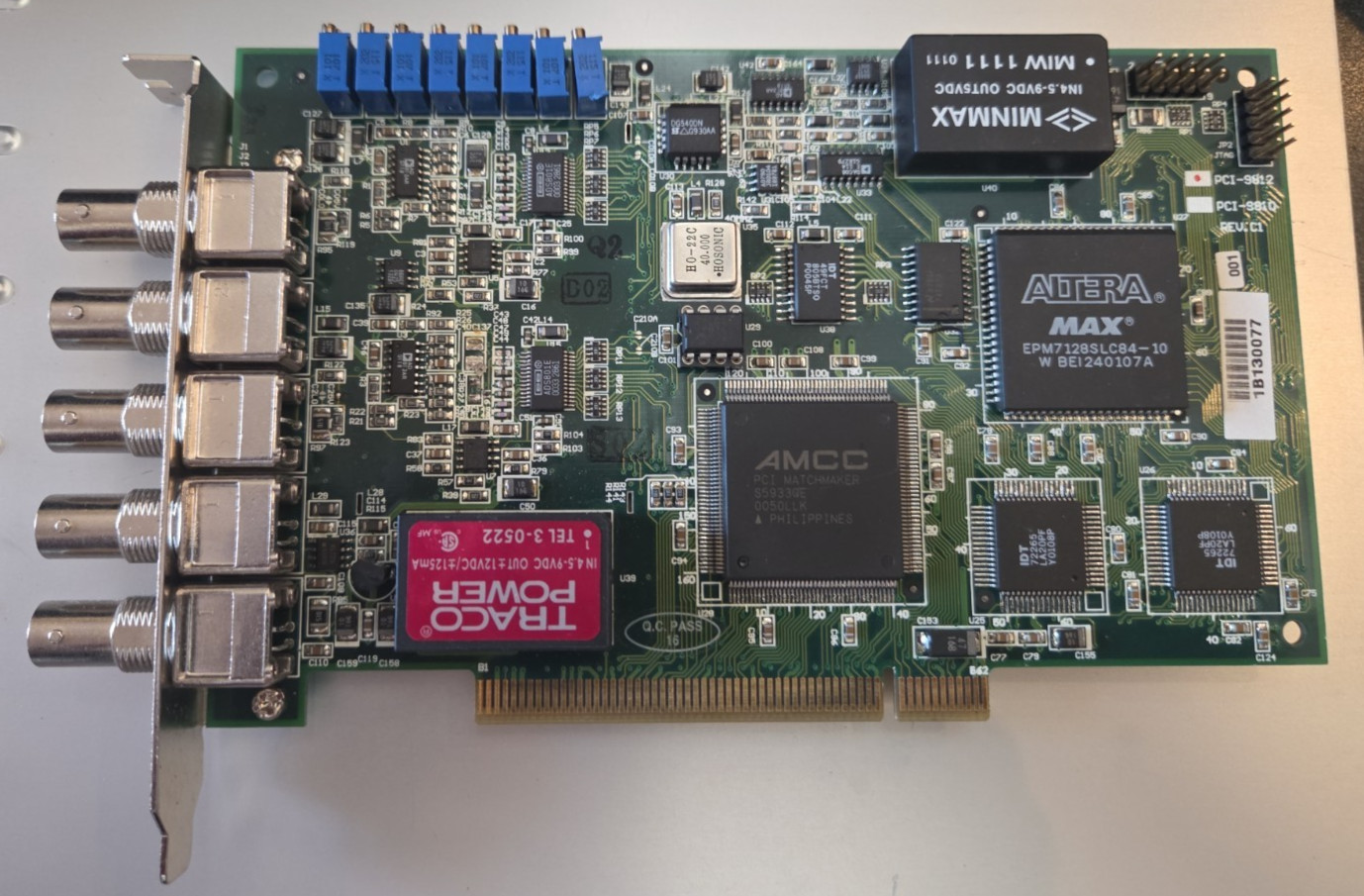 Adlink PCI-9812 4CH 12 BIT 20 MS/S SIMULTANEOUS SAMPLING ANALOG INPUT CARD DIGIT