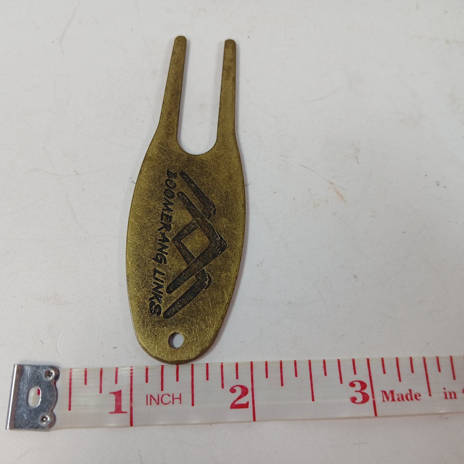 Boomerang Links Logo Golf Divot Repair Tool