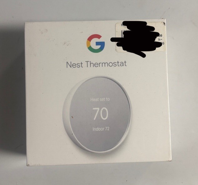 Google Nest Thermostat Wi-Fi Programmable Touch/App Control White MCH3N
