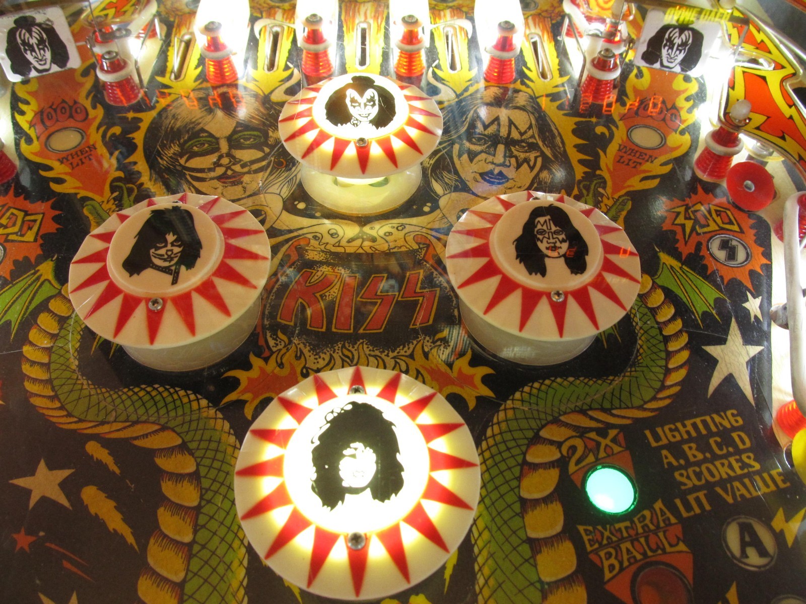 Bally 1978 "KISS" Original Classic Pinball Machine