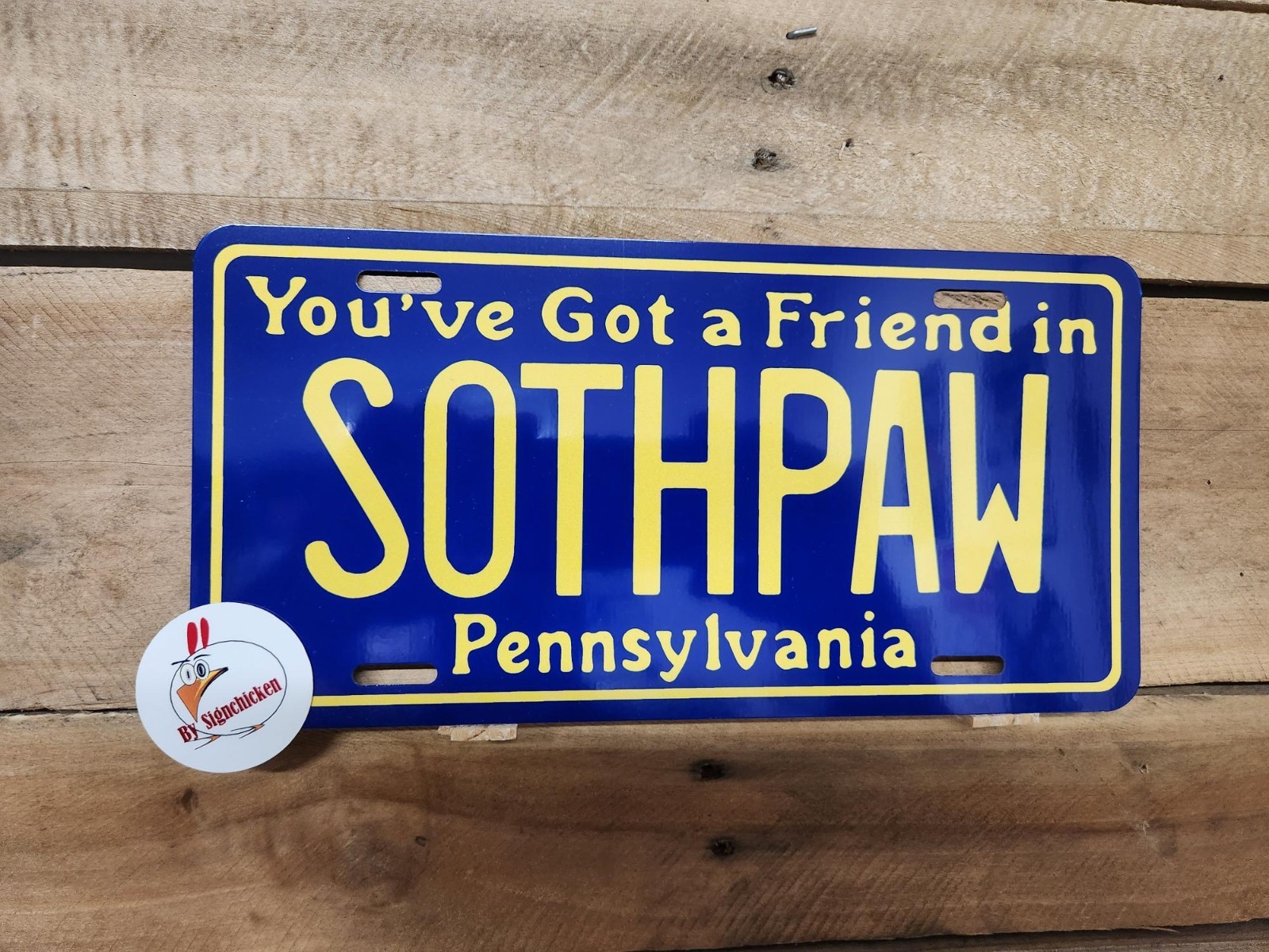 Rocky IV / Sylvester Stallone / SOTHPAW *ALUMINUM* Prop Replica License Plate