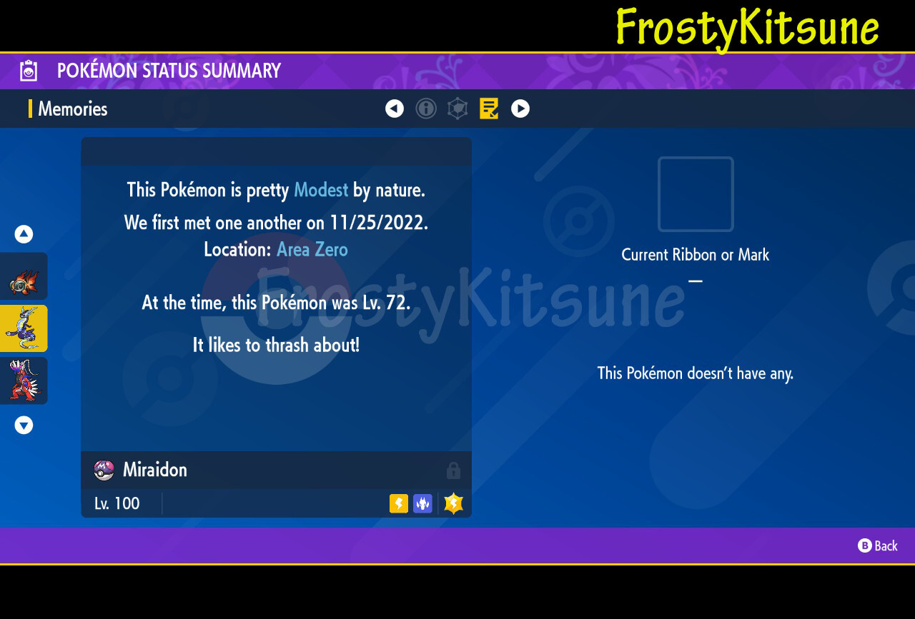 6IV Miraidon Non-Shiny Pokemon Scarlet & Violet