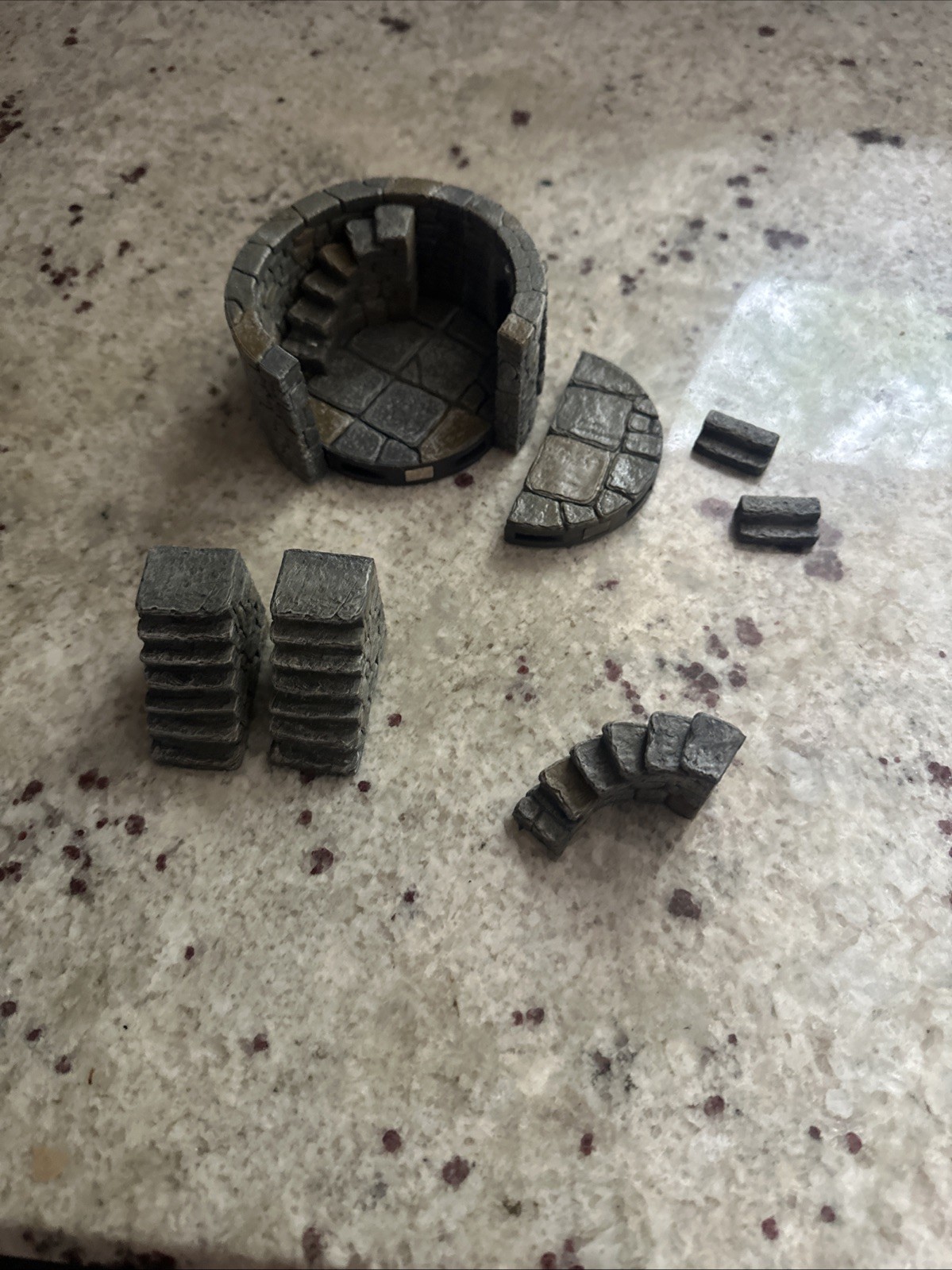 Dwarven Forge - Castle Fieldstone 4in Tower Addition A Must Have