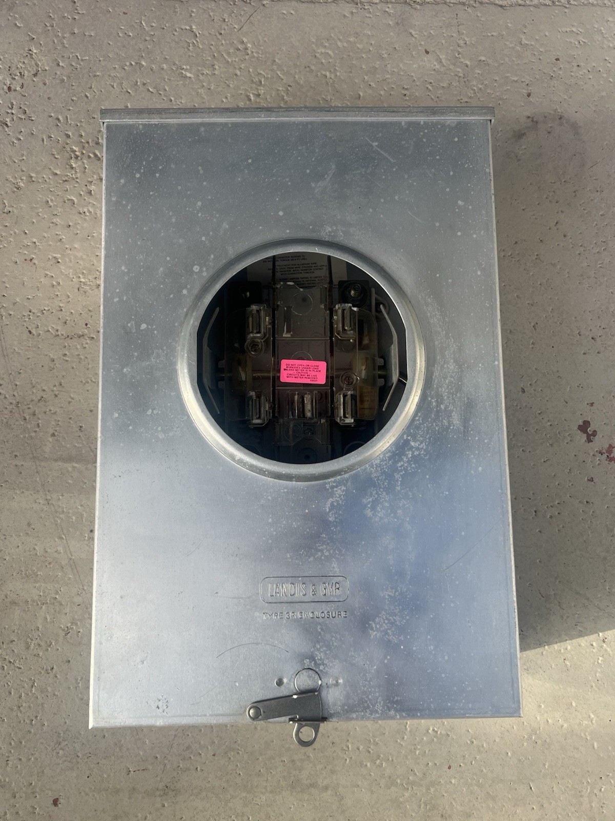 LANDIS & GYR 320 AMP 600 VAC HQ 5 JAW METER SOCKET