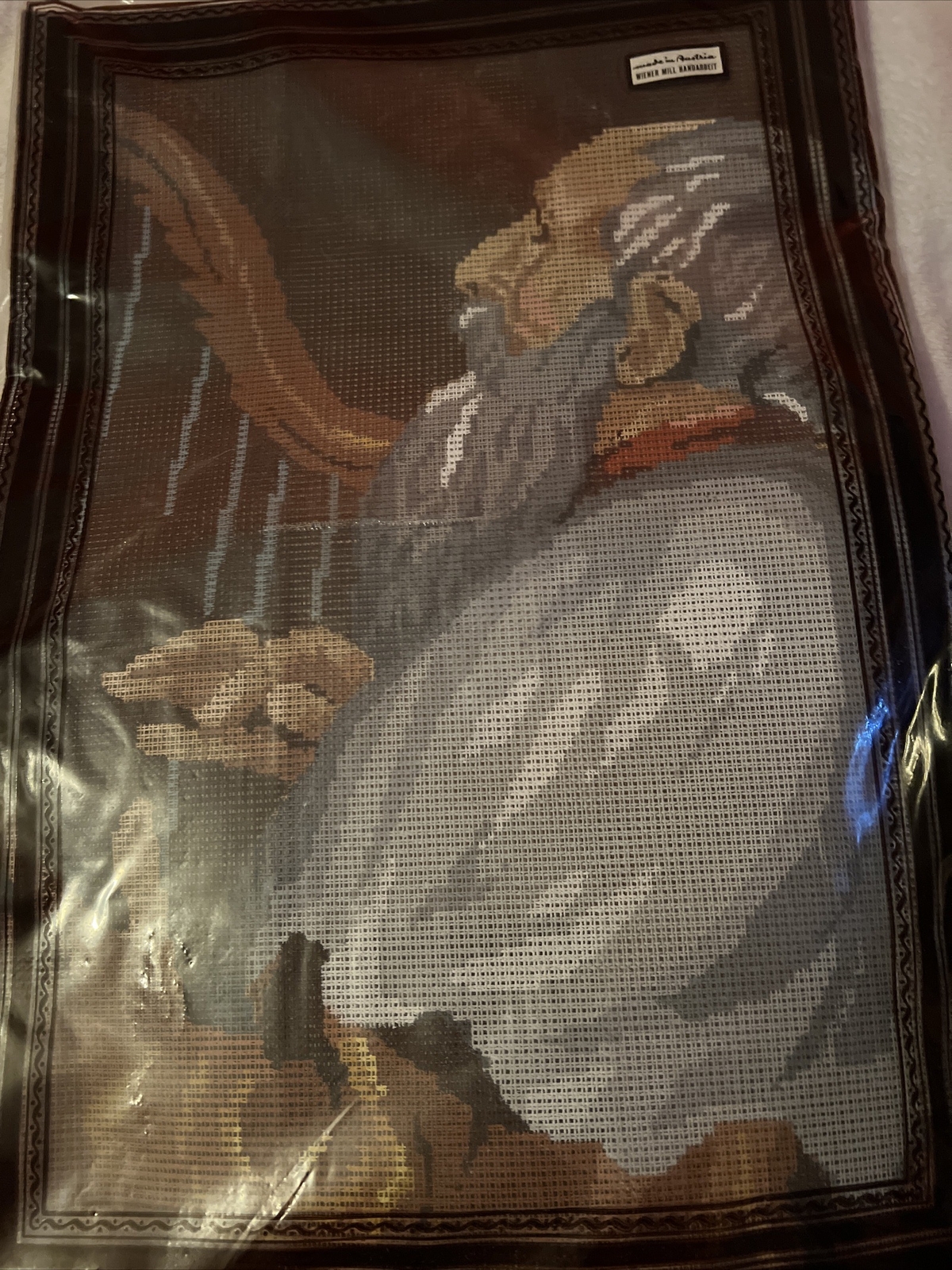 needlepoint canvas handpainted