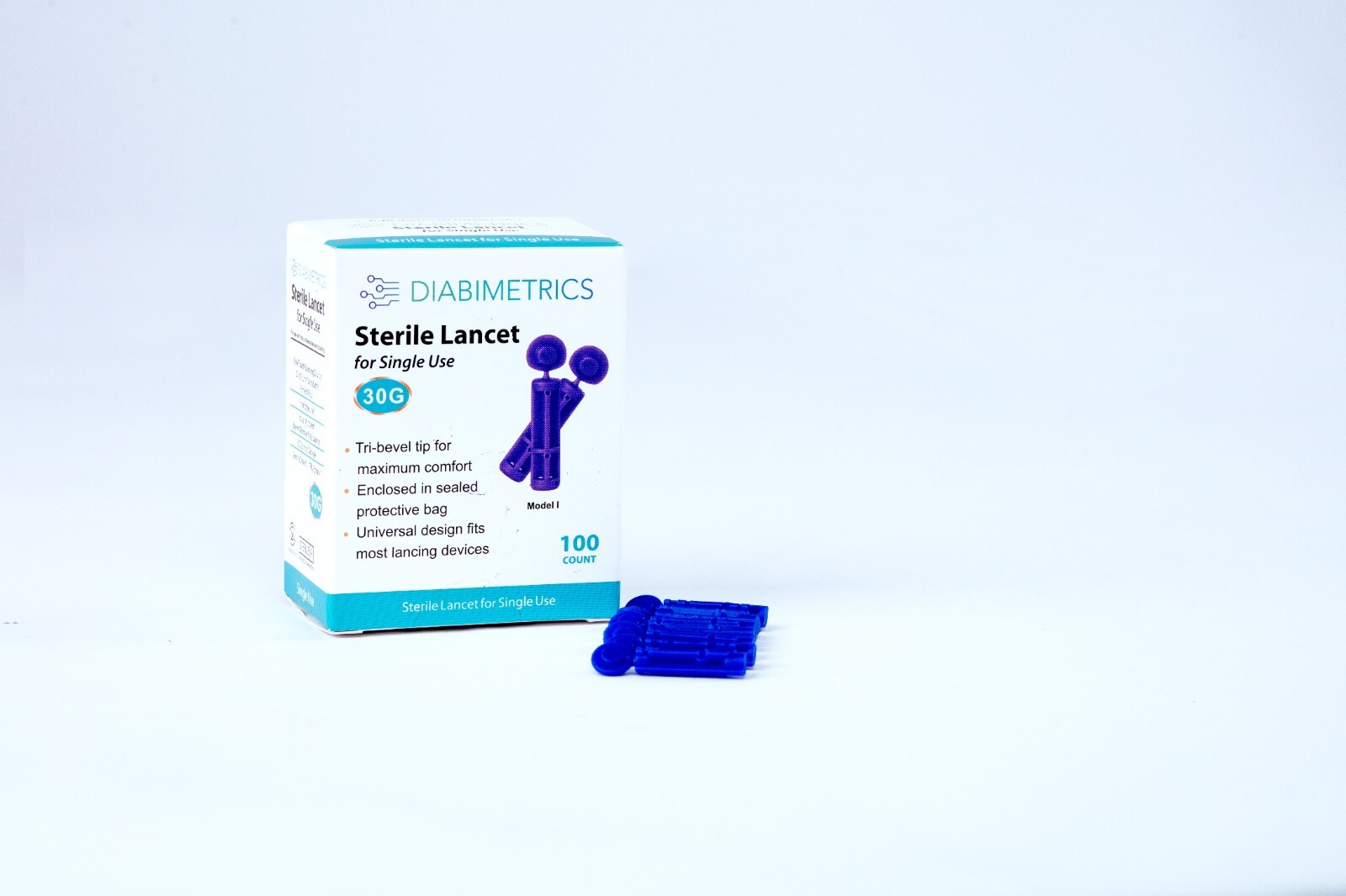 Diabimetrics 30g Lancets 100 Count  Wholesale 45 boxes Available