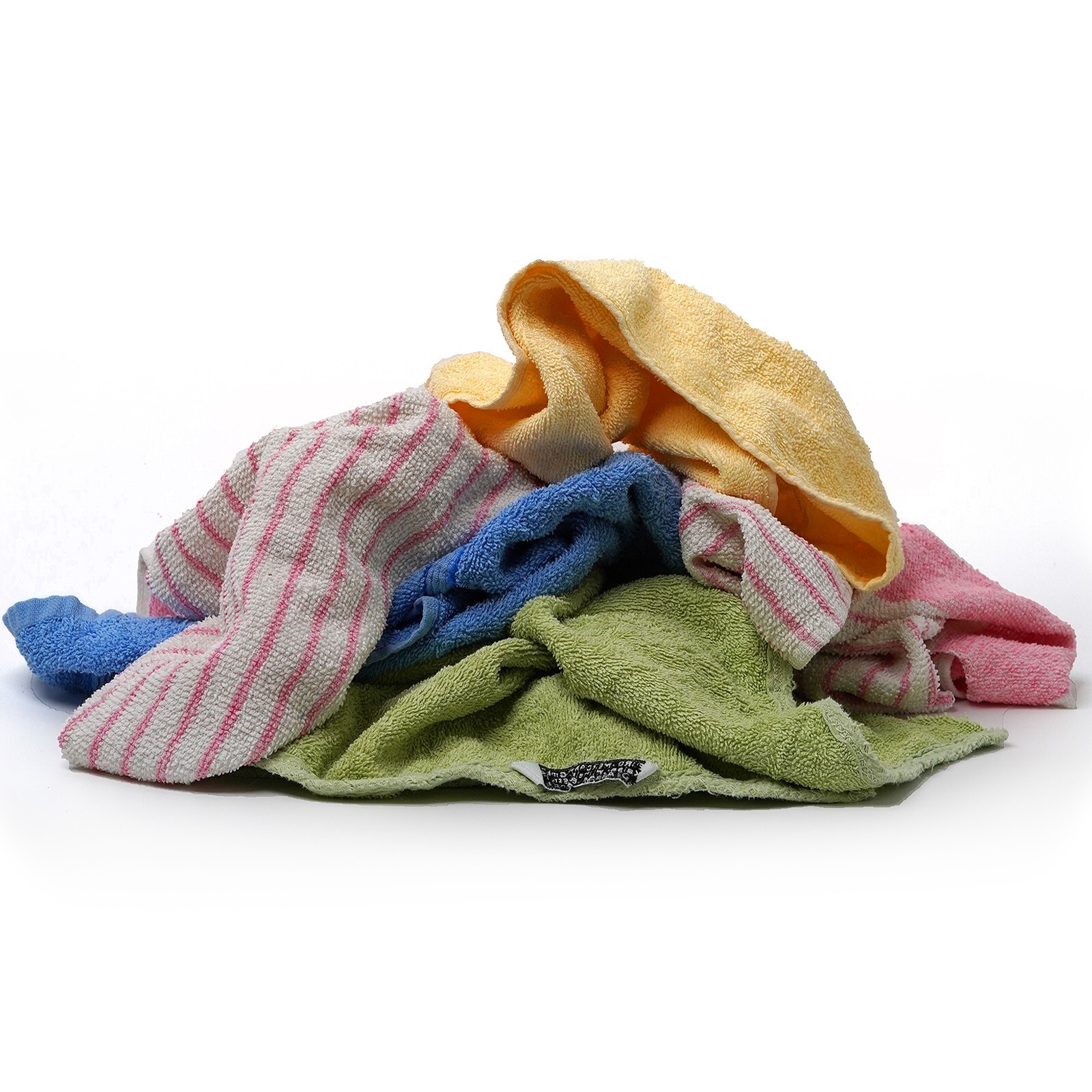 Color Terry Towel 100% Cotton Cleaning Rags-10 lbs. Bag - Multipurpose Cleaning