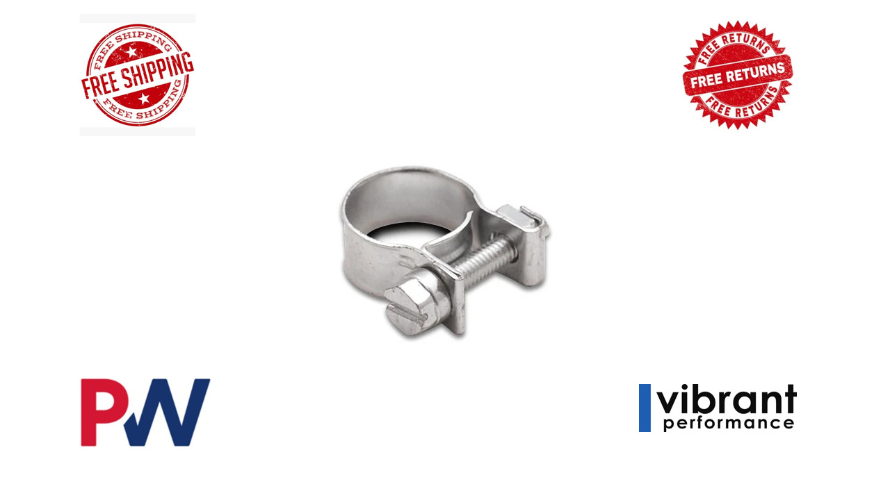 Vibrant Fuel Injector Style Mini Hose Clamp: 11mm-13mm (Pack Of 10) 12234