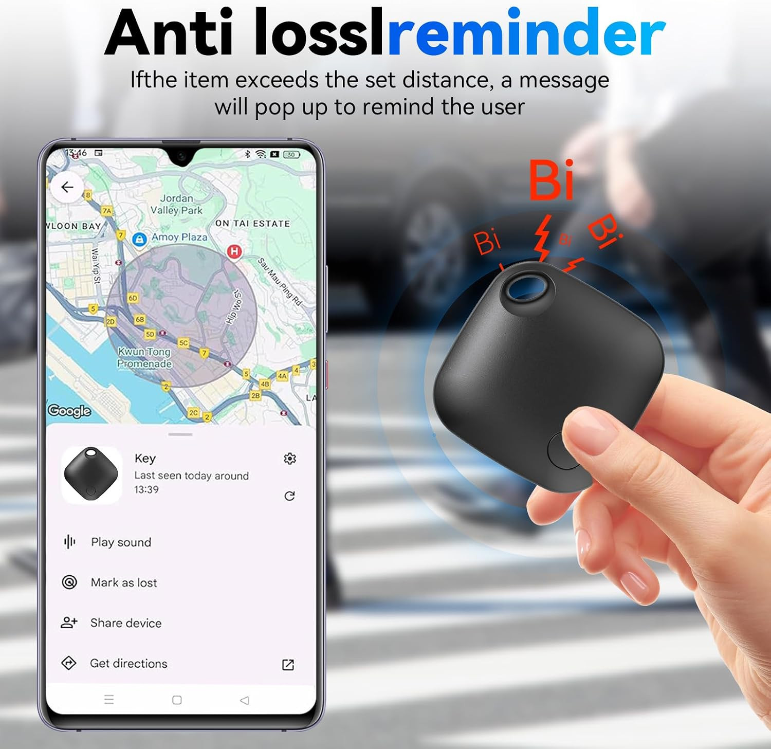 Air Tags-2 Pack Android,Luggage Tracker Tags for Android Works with Google Find