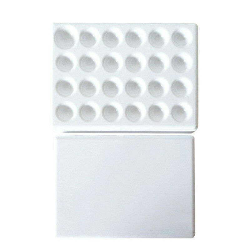 Dental Lab Porcelain Ceramic Mixing Watering Plate Wet Tray 24 pits Palette
