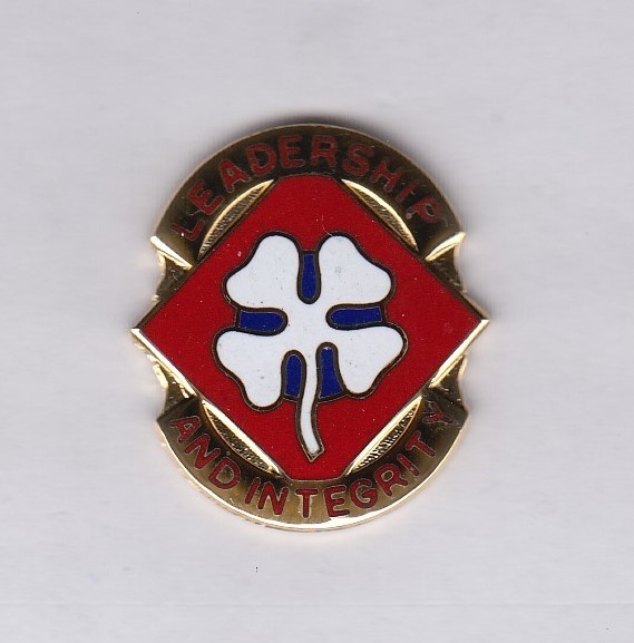 US Army 4th ARMY COMMAND crest DUI badge cb clutchback G-23