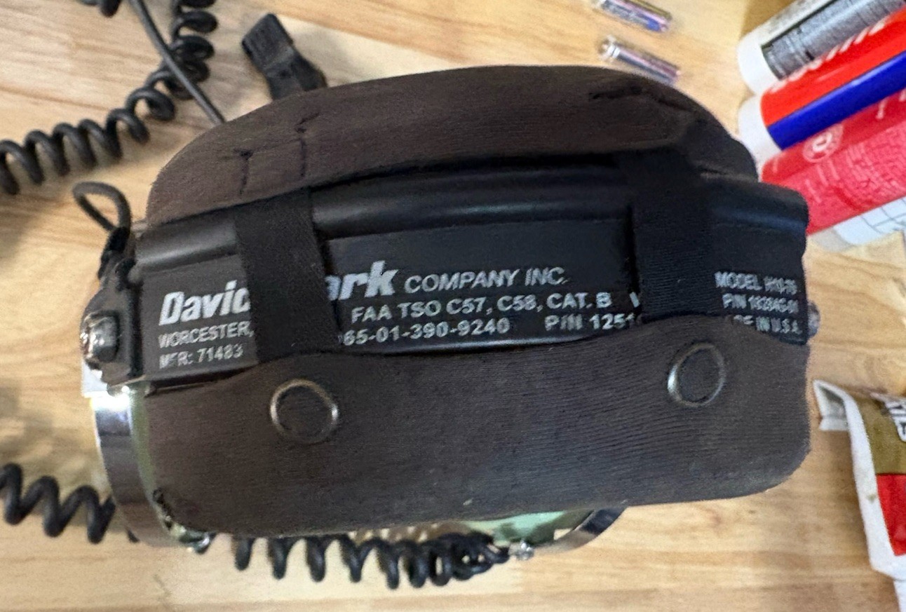 DAVID CLARK AVIATION H10-76 AVIATION HEADSET MILITARY SPEC