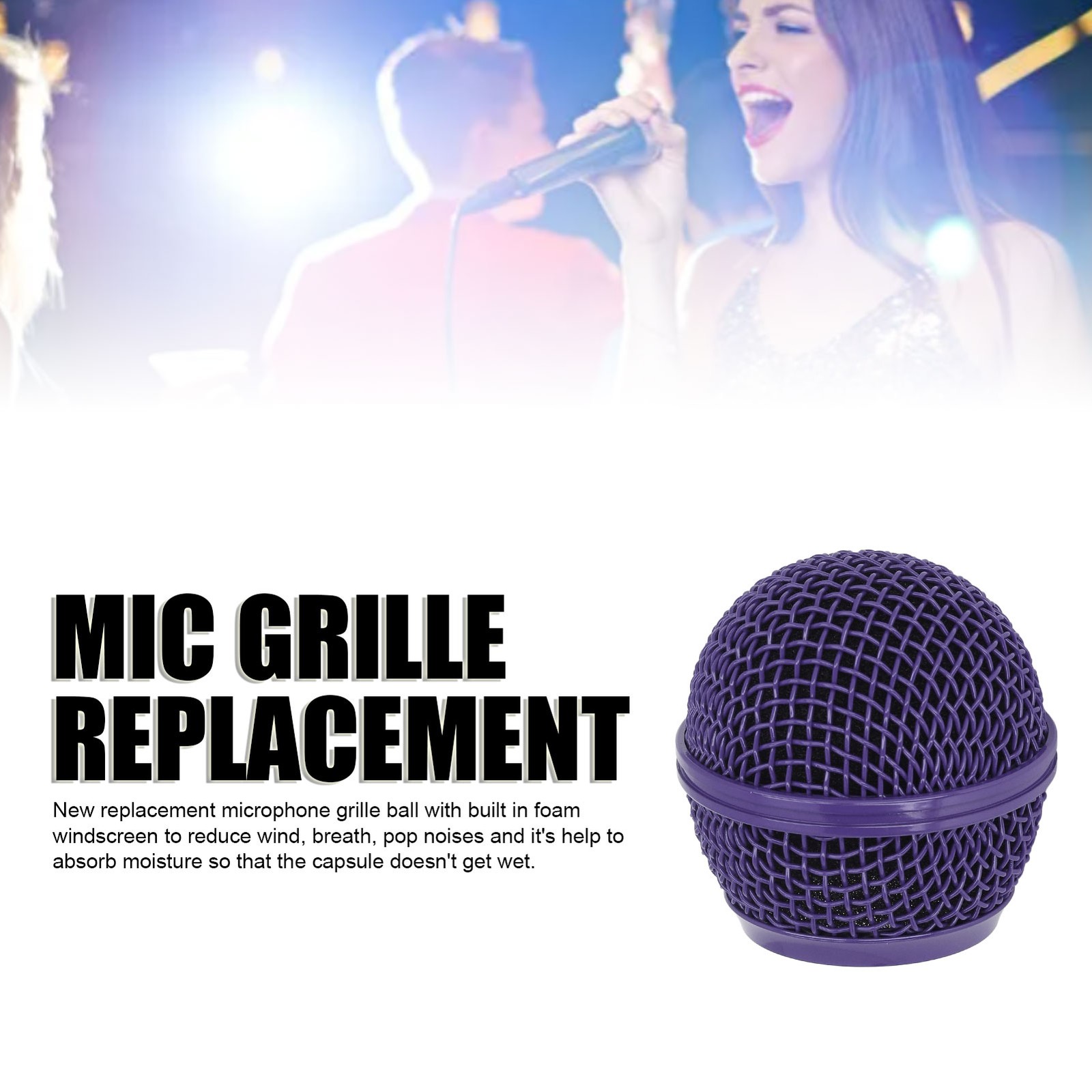 Mic Grille Mesh Microphone Grille Head For SM58S SM58LC BETA58 BETA58A SA M30