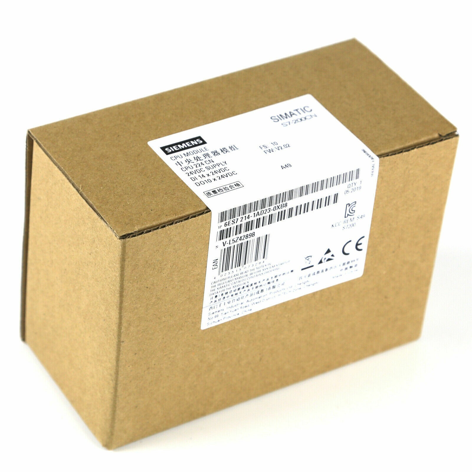 1PCS Siemens 6ES7214-1AD23-0XB8 PLC Unit