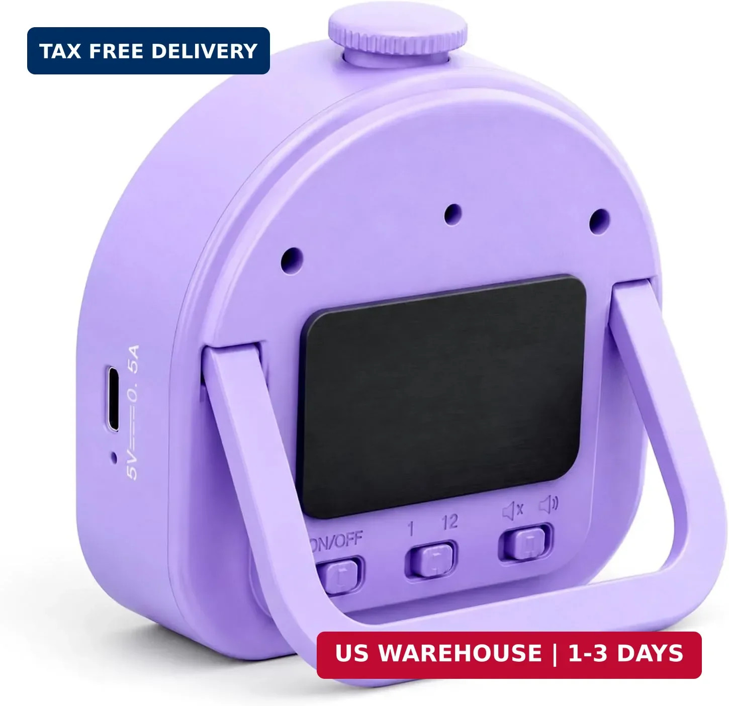 Visual Timer for Kids and Adults 60 Min/12 Hour Rechargeable Countdown Timer wit