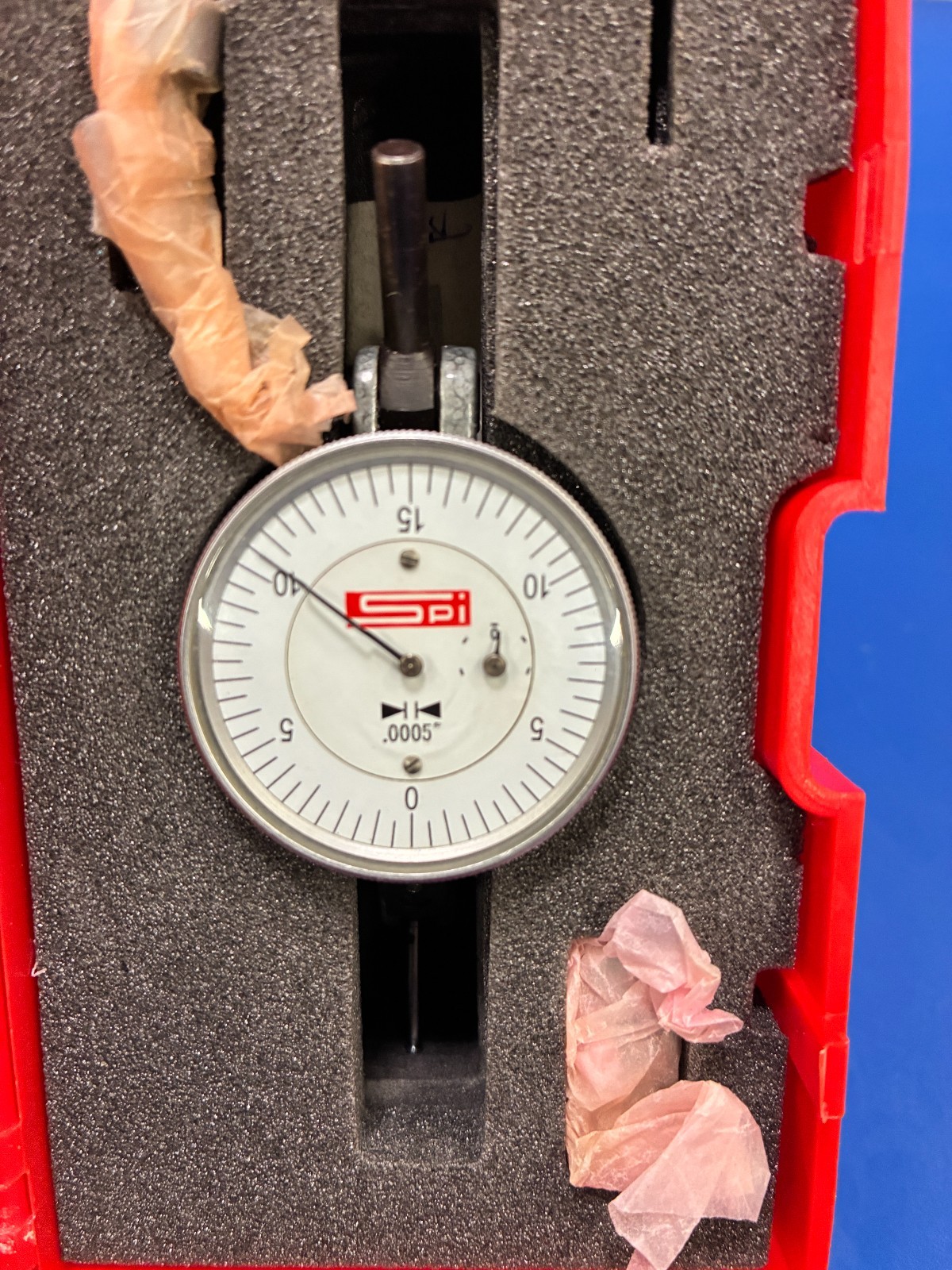 15663 SPI horizontal dial test indicator 0.0005"