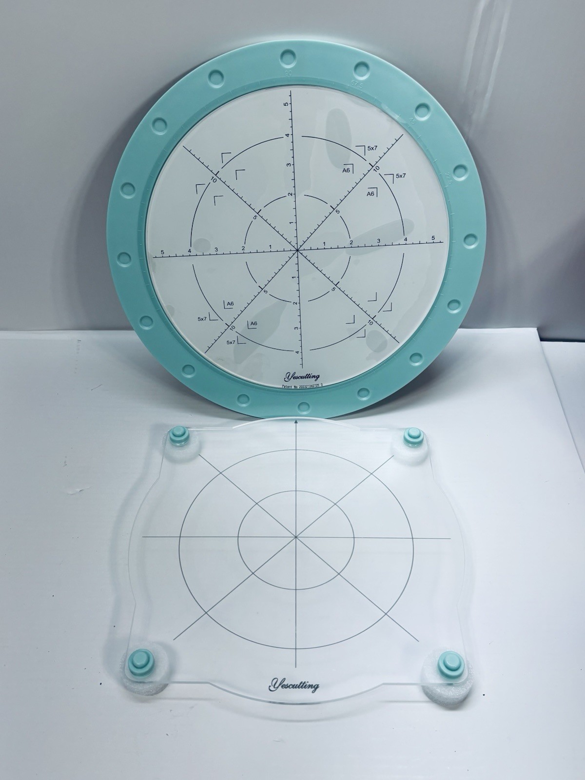 Stamp Positioning Tool Platform Round & Square Set Clear Alignment Jig