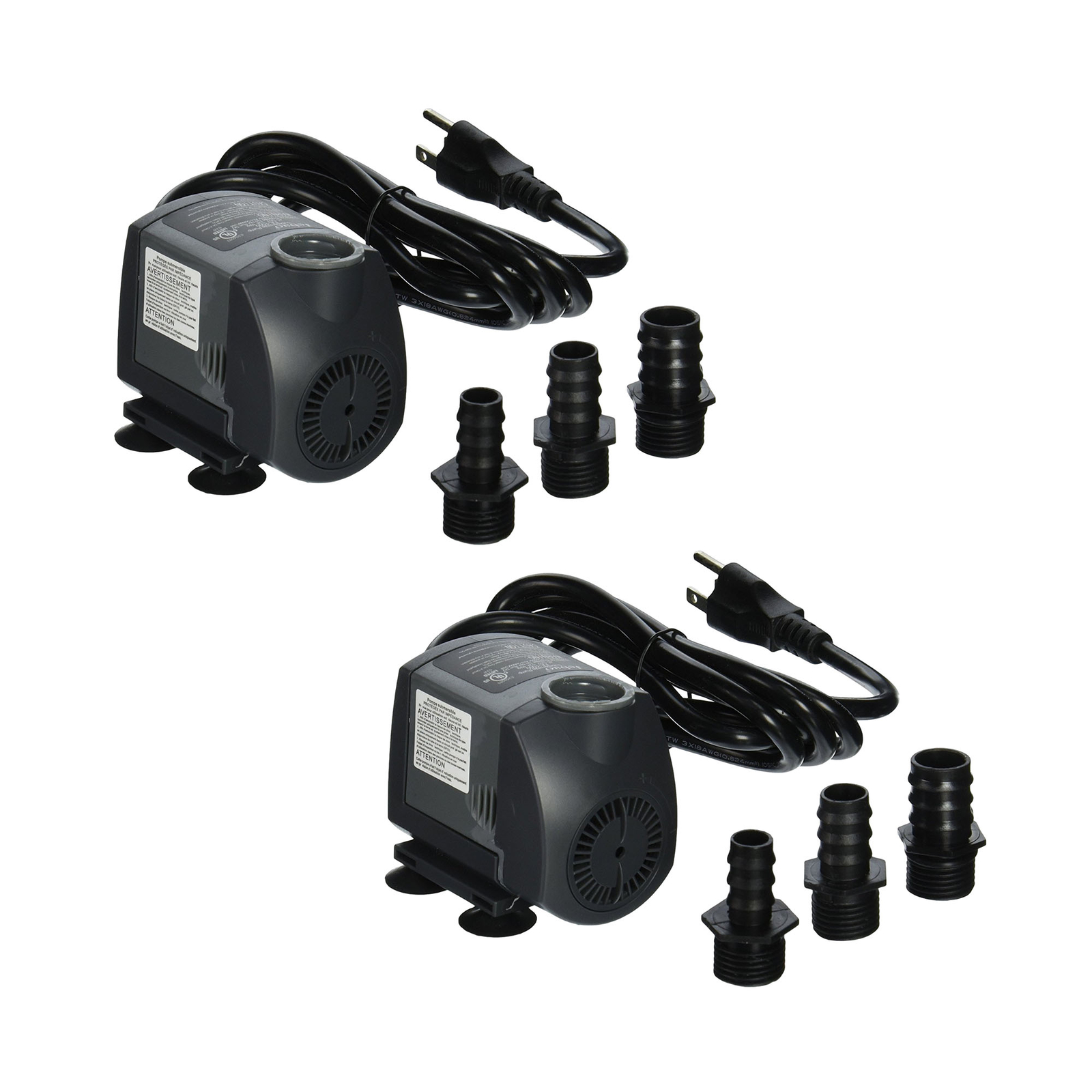 2pcs Jebao FA-750 150GPH Submersible Water Fountain Pump Powerhead Hydroponic