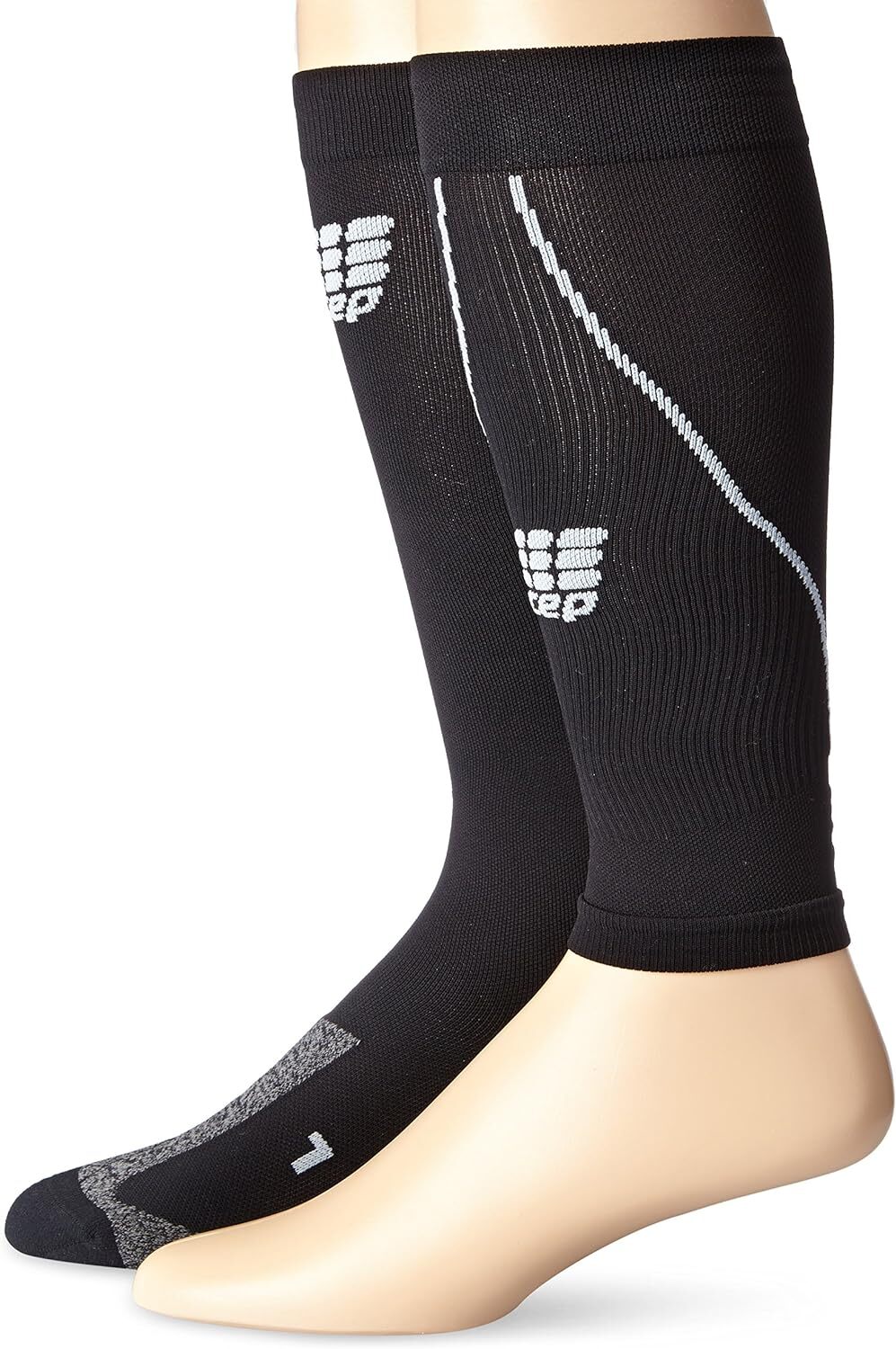 CEP Mens Run+ Recovery Compression Socks + Sleeves Combo Pack Black Pick Size