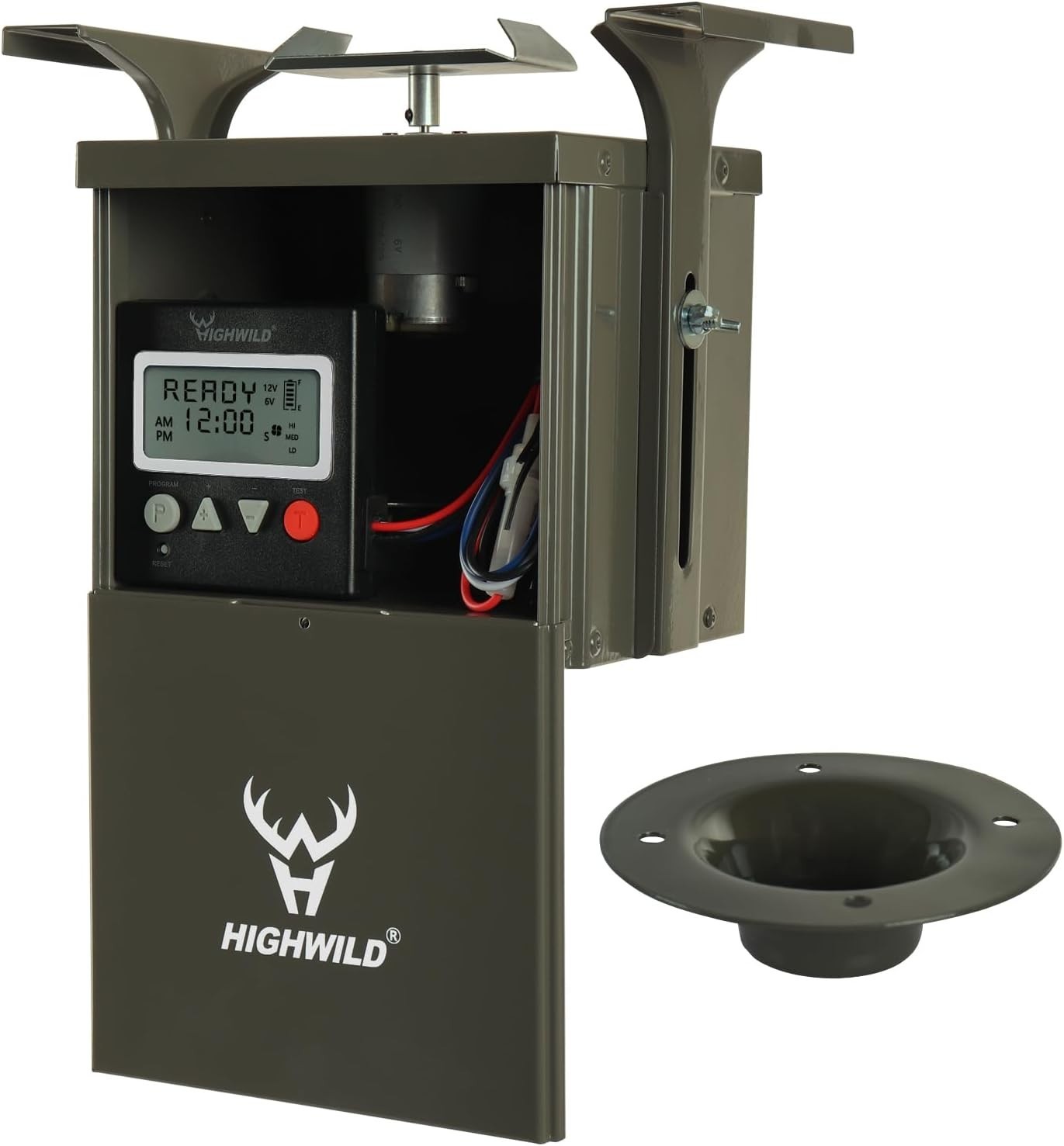 Digital Timer and Motor for Deer Feeder with Adjustable Feed Times and Durations