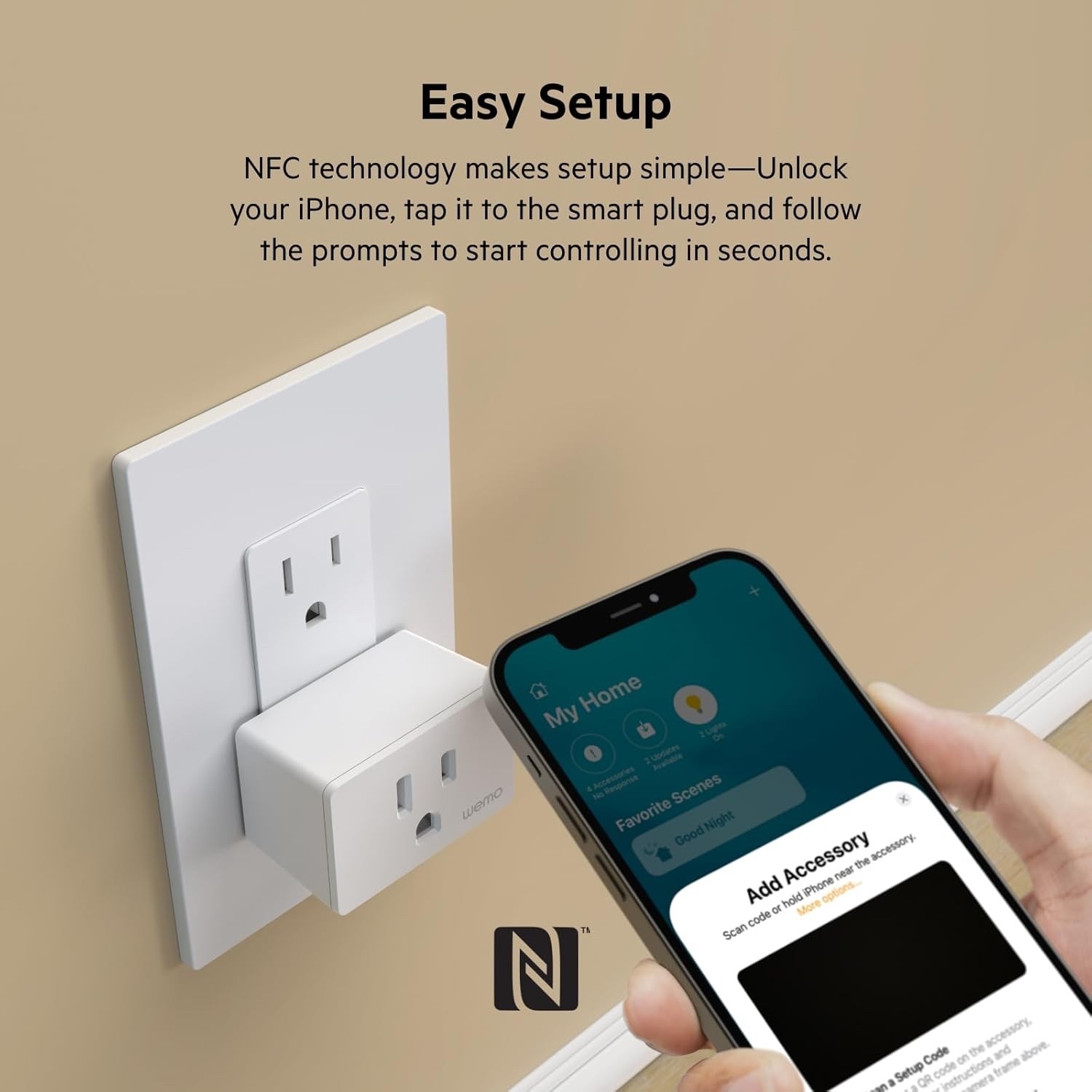 Wemo Smart Plug with Thread - Smart Outlet for Apple HomeKit WSP100