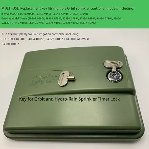 Sprinkler Controller Door Key Sprinkler Timer Lock Key for Orbit and Hydro-Rain,