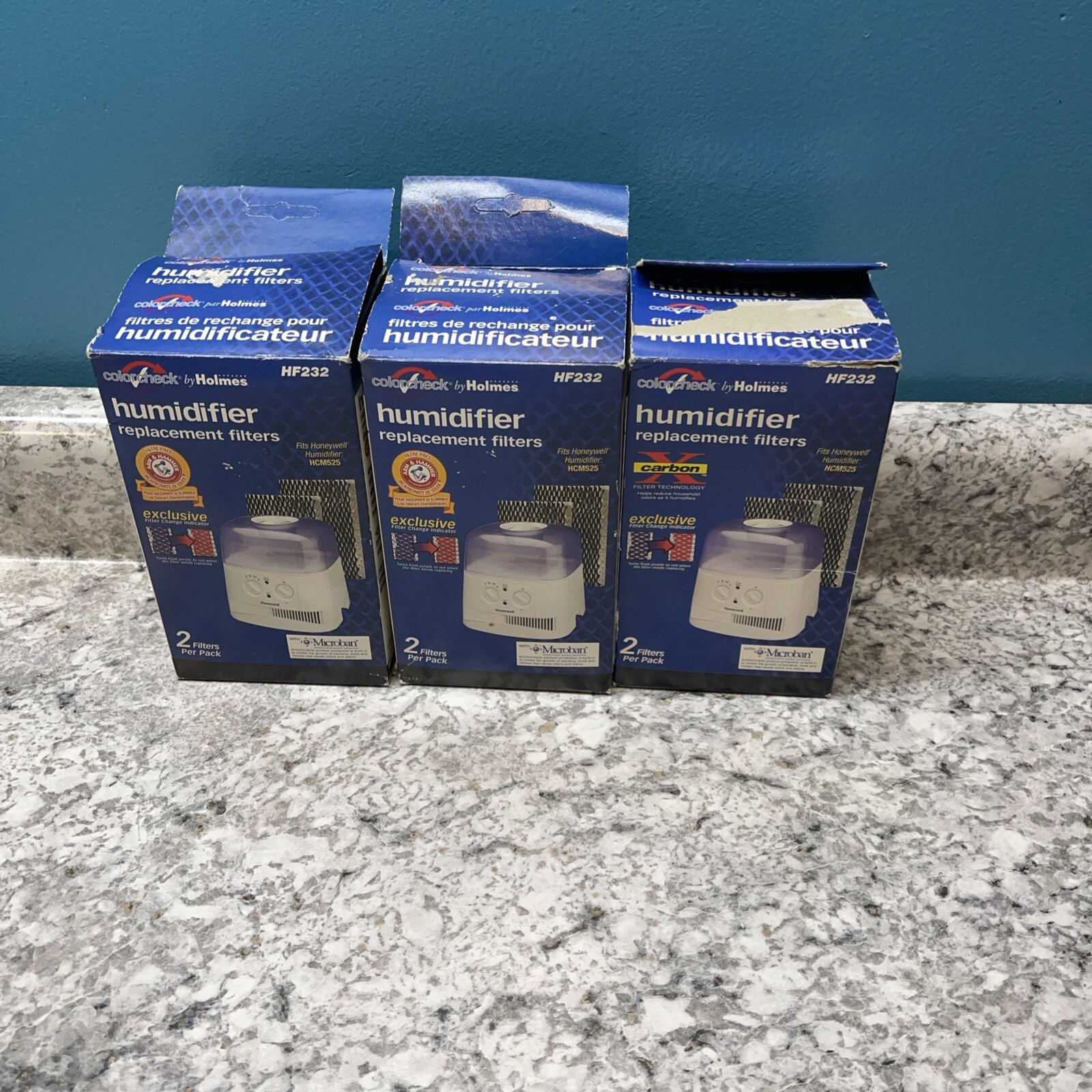 HOLMES Colorcheck  HF232 HUMIDIFIER FILTERS 6 New Filters