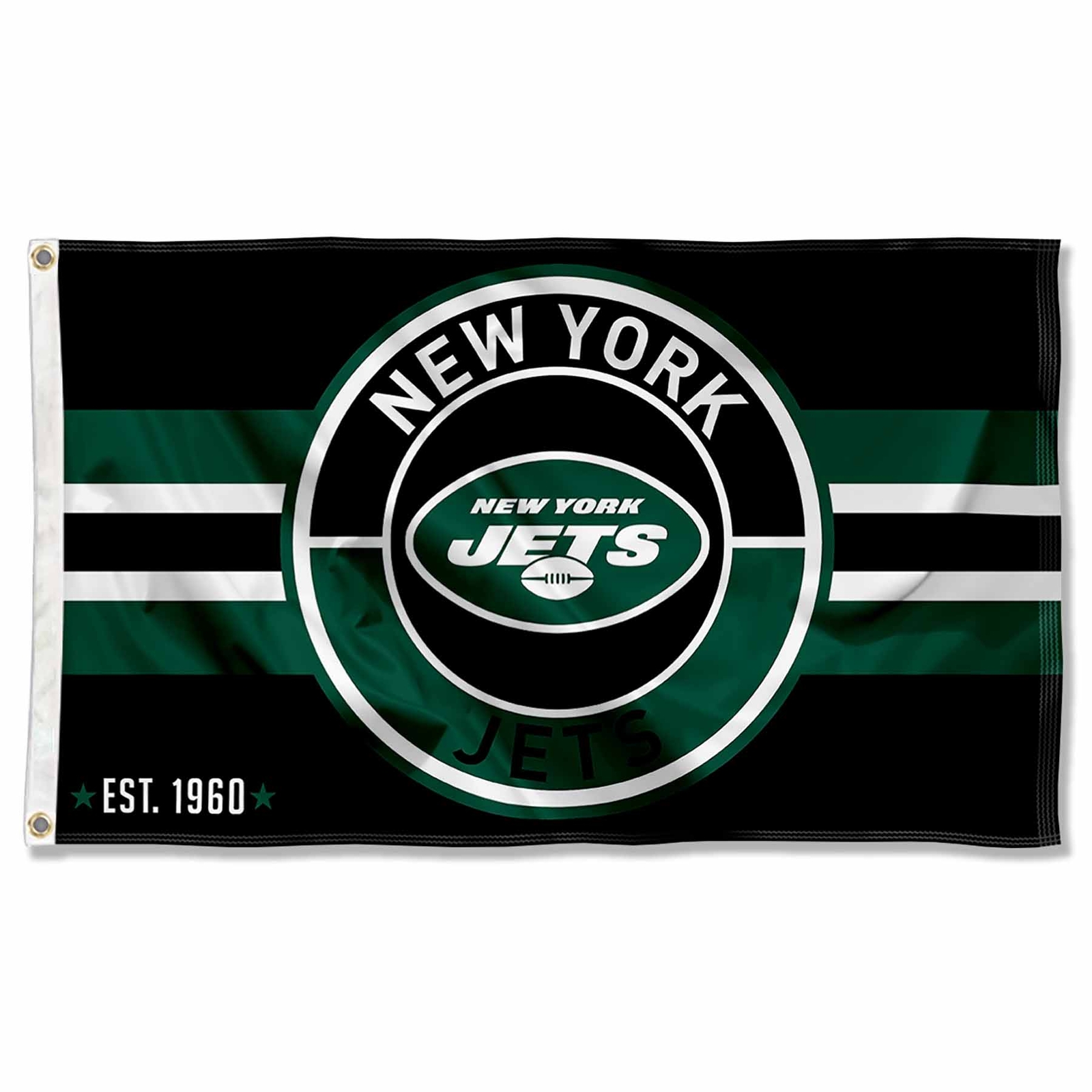 3x5 Feet New York Jets Patch Button Circle Logo Banner Flag