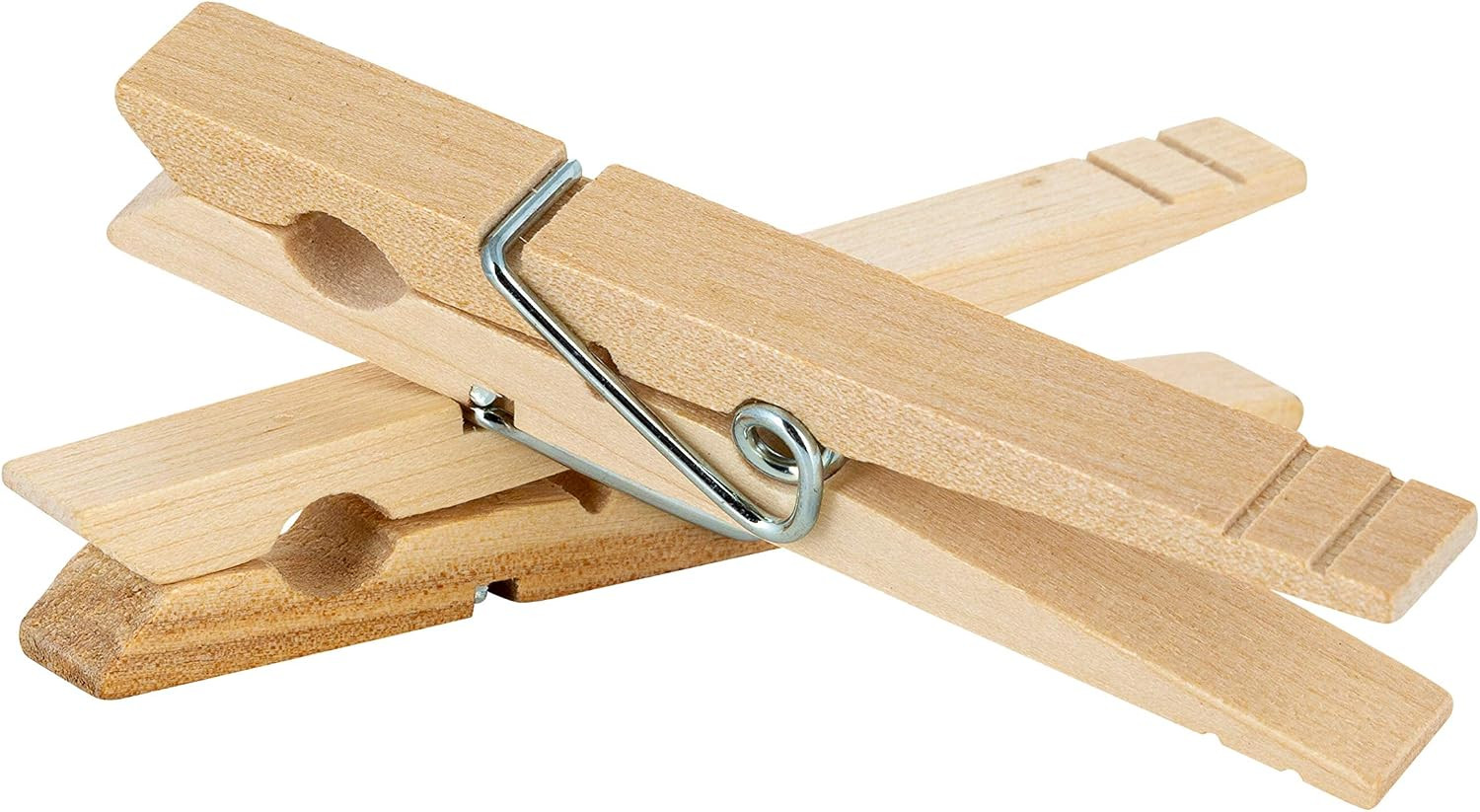 Extra Large Wooden 100 Pack Clothespins