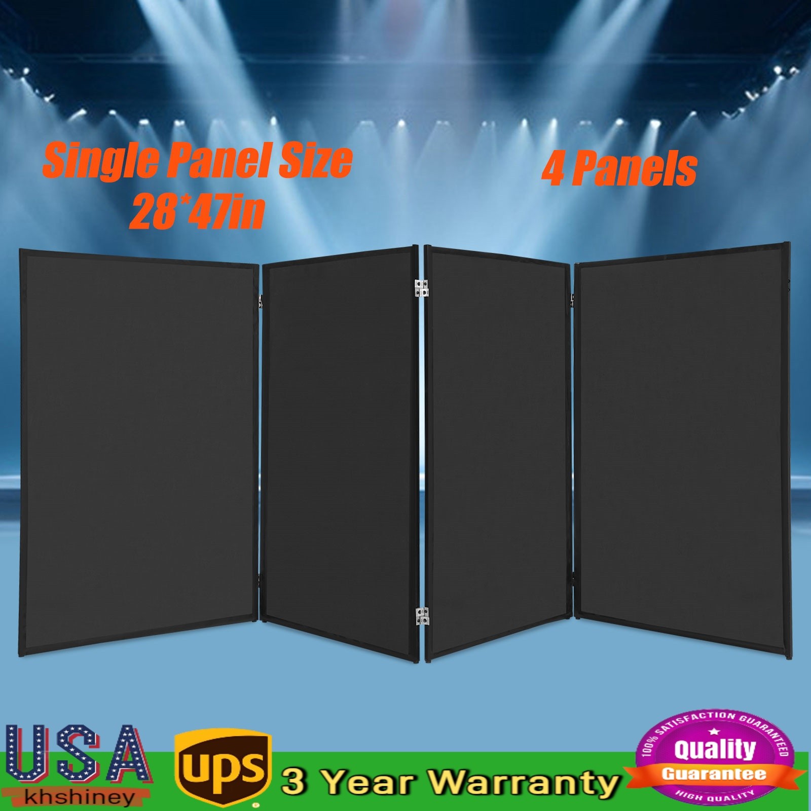 DJ Foldable Booth Panels Portable Facade Event Booth Panels Detachable Cover NEW