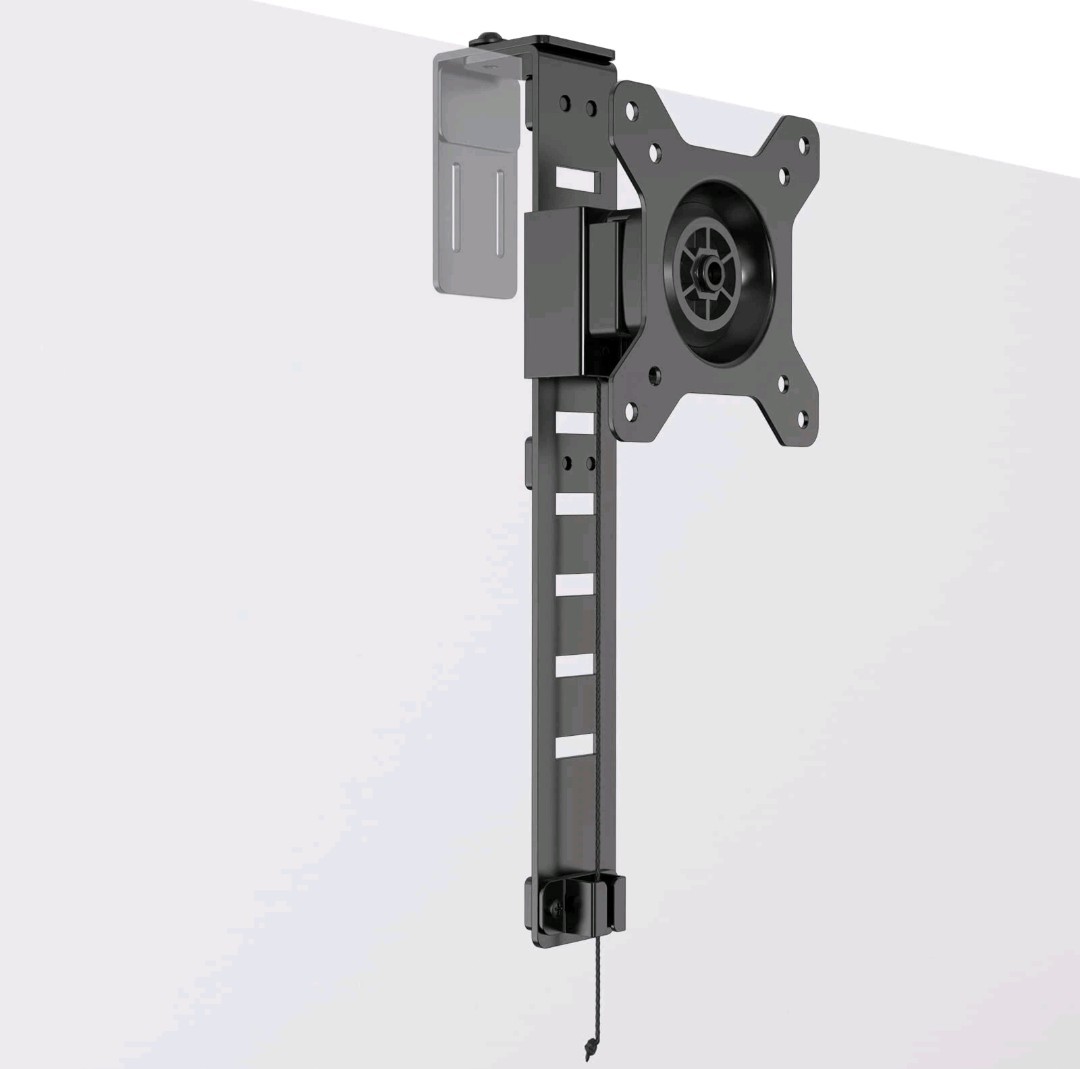 Cubicle Monitor Mount Height Adjustable Hanging Monitor Mount 13"-34" NEW