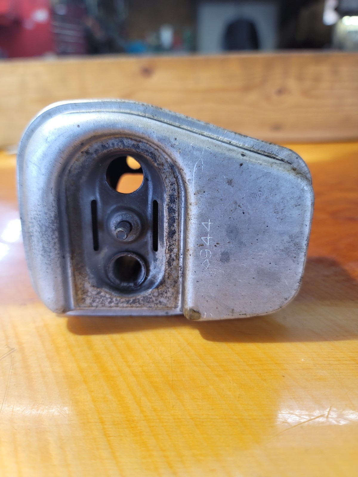 OEM Poulan P3314 33cc Chainsaw Muffler Exhaust Assembly - Stamped 944
