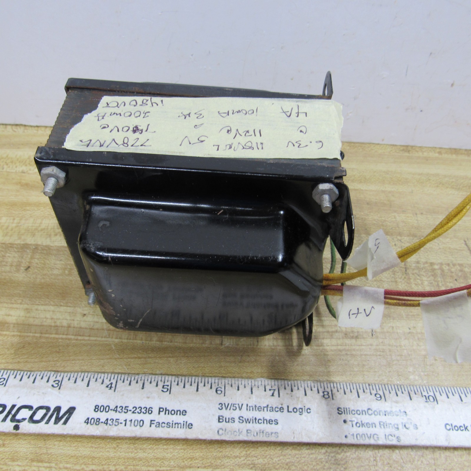 TRANSFORMER POWER 1480VCT, 5V,  112V  6.3V from GLOBE DSB-100 Cracked Insulation