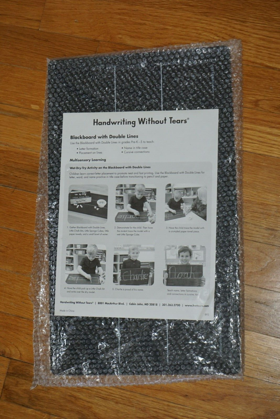Handwriting Without Tears Blackboard with Double Lines