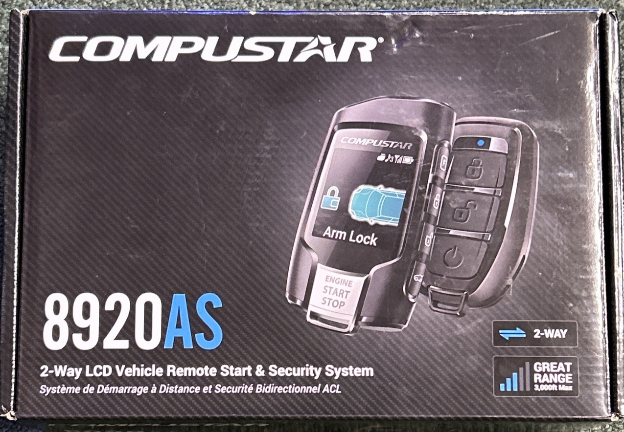 Compustar All-in-One CS8920-AS 2-Way Interactive LCD Remote Starter Kit & Alarm
