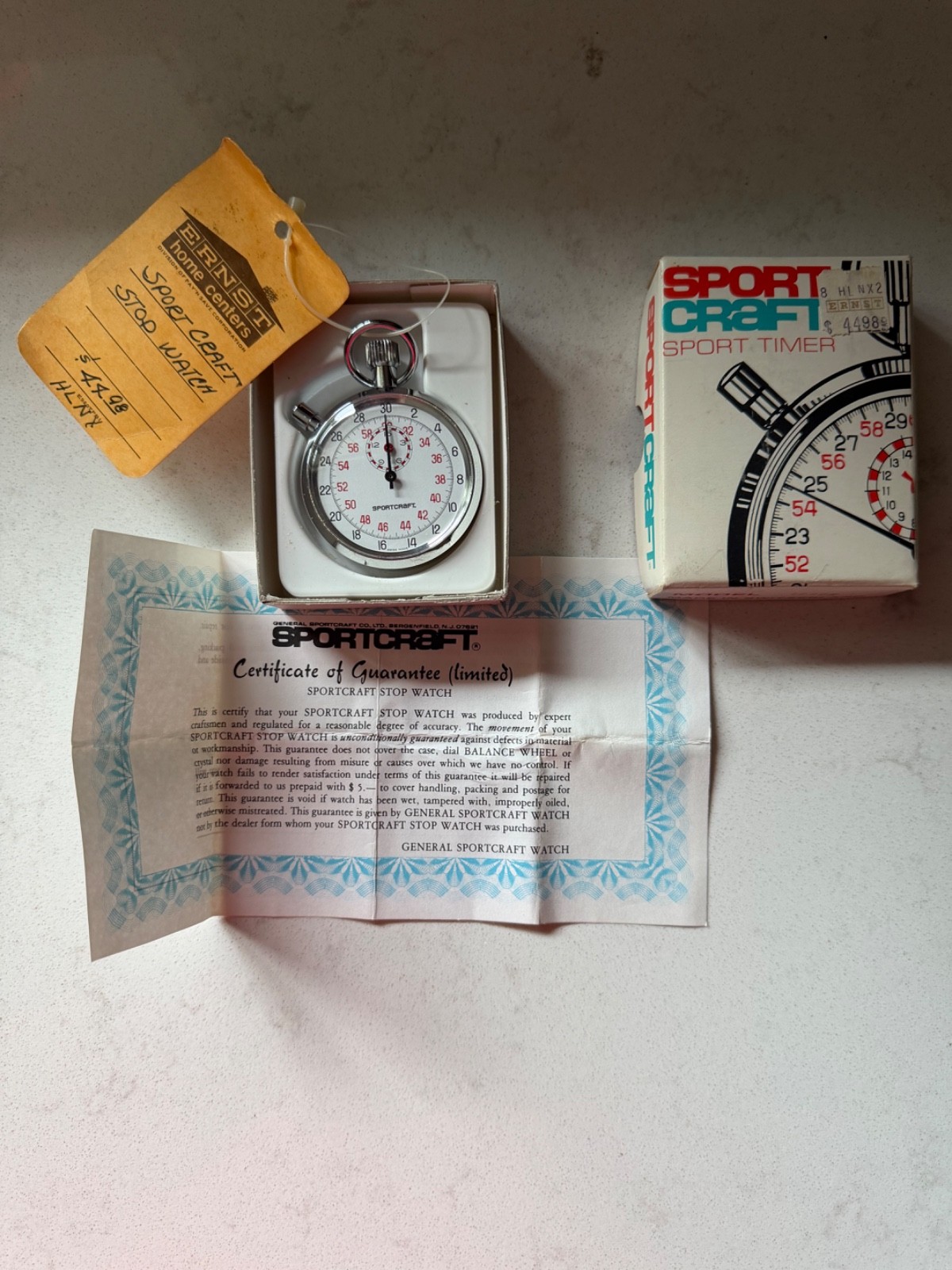 Vintage Sport Craft Sport Timer Stop Watch