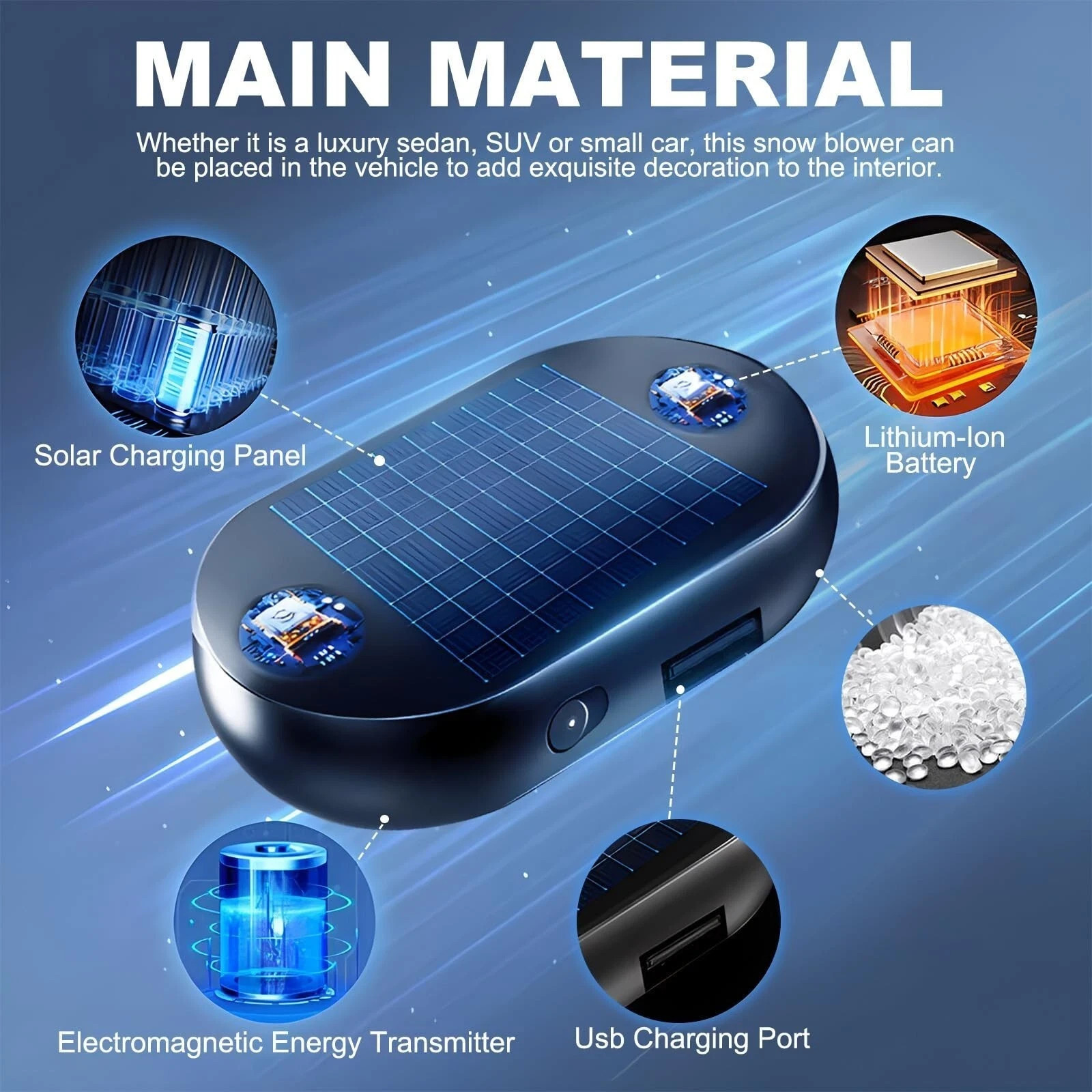 1 PC Electromagnetic Snow Removal Car Deicer Molecular Anti Snow Removal Winter